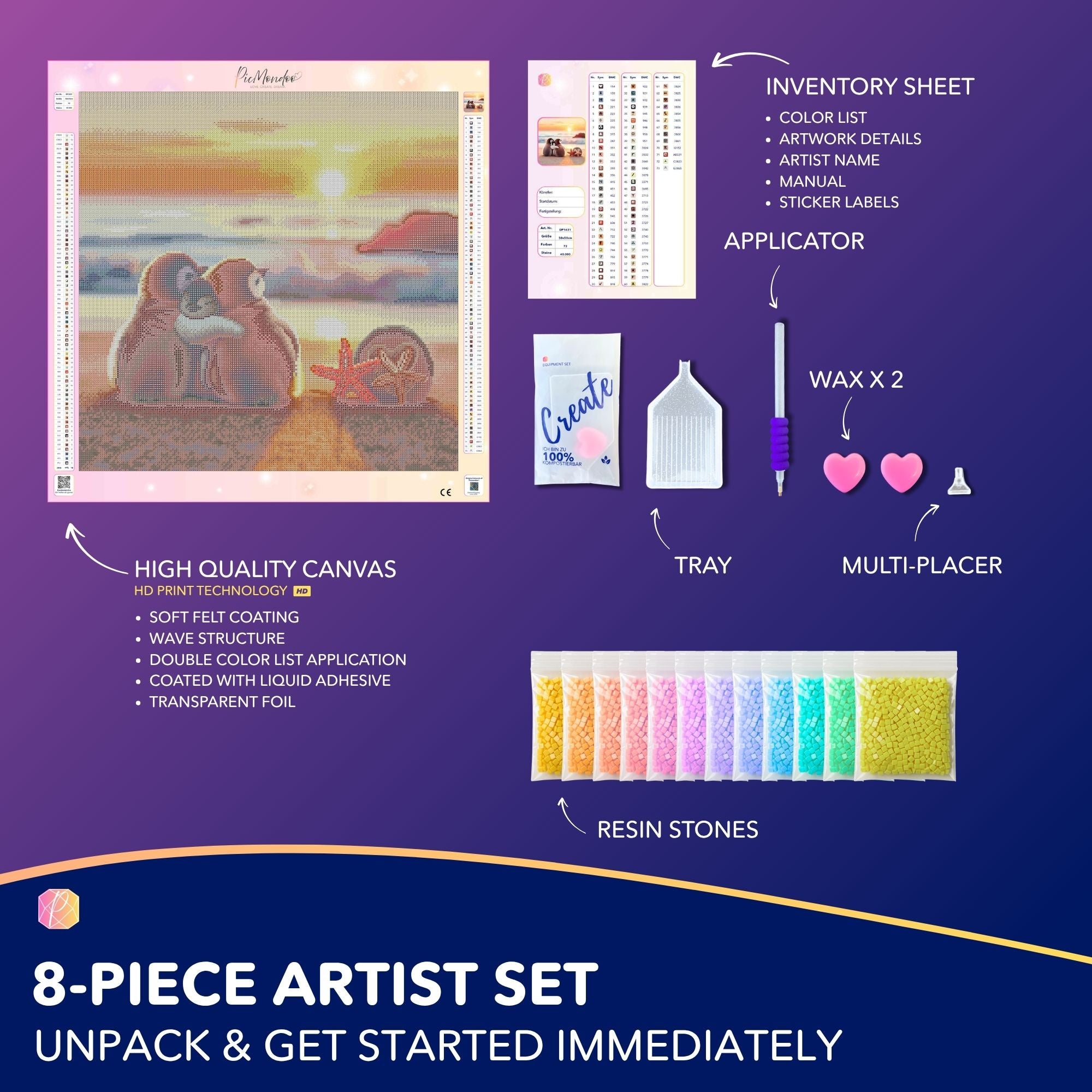Diamond Painting - Happy Family at the Beach