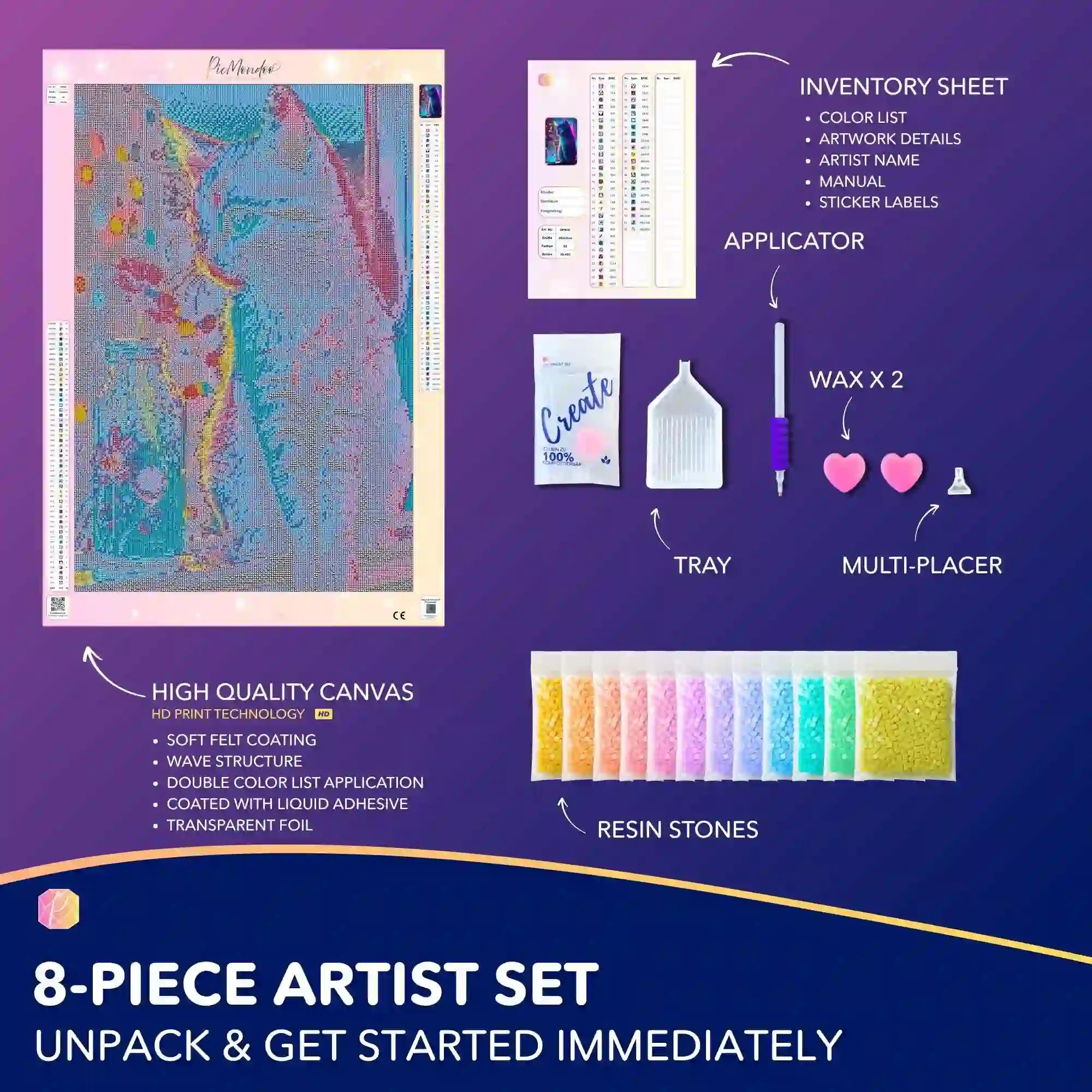 Diamond Painting AB Special – Little Cat of Flowers