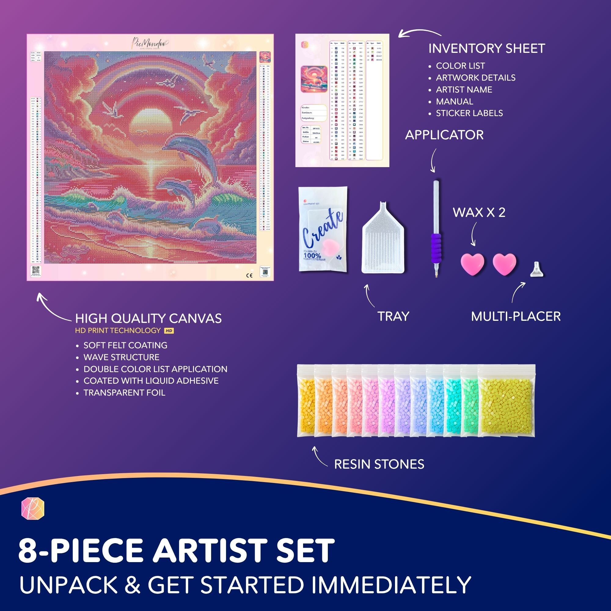 Diamond Painting - Pink Ocean Whisper