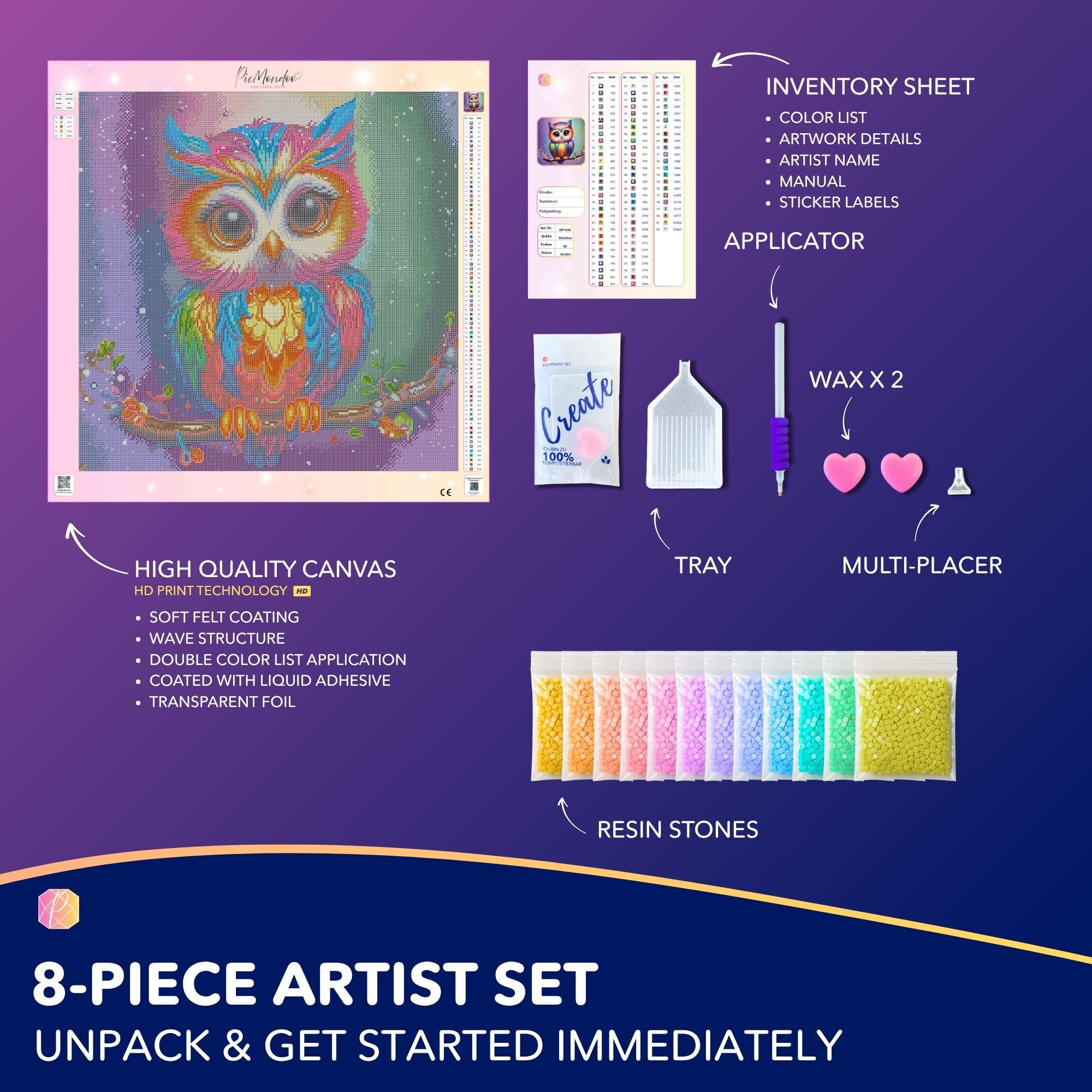 Diamond Painting Fairydust Special - Fridolin the Owl