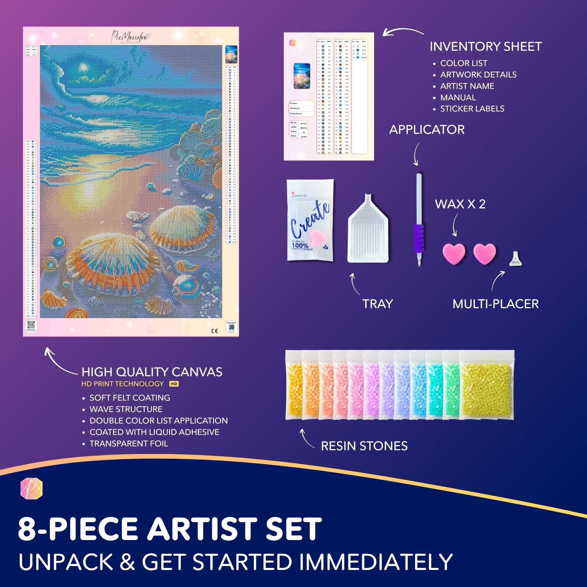 Diamond Painting - Moonlit Beach
