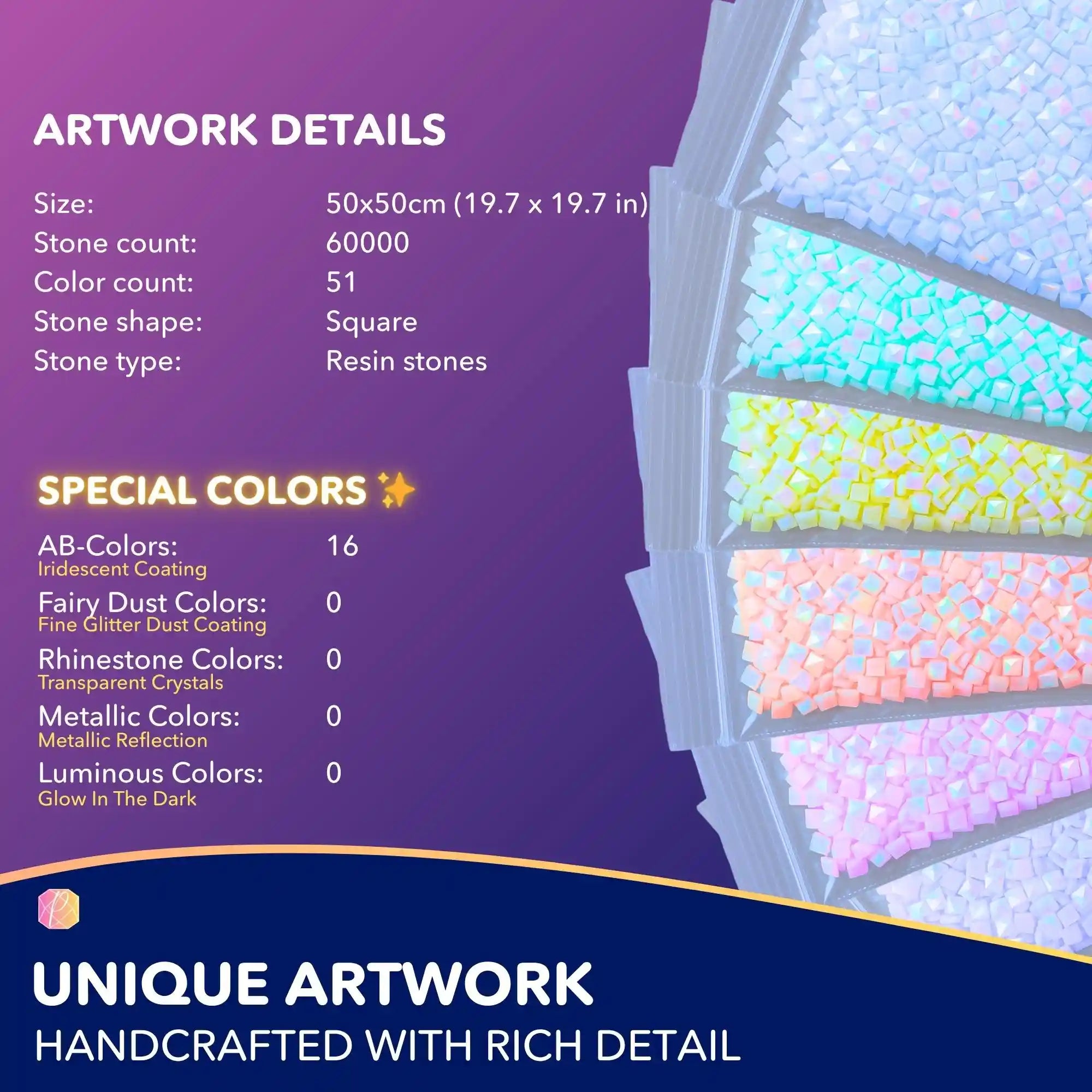 Diamond Painting AB Special – Colorful Raindrops