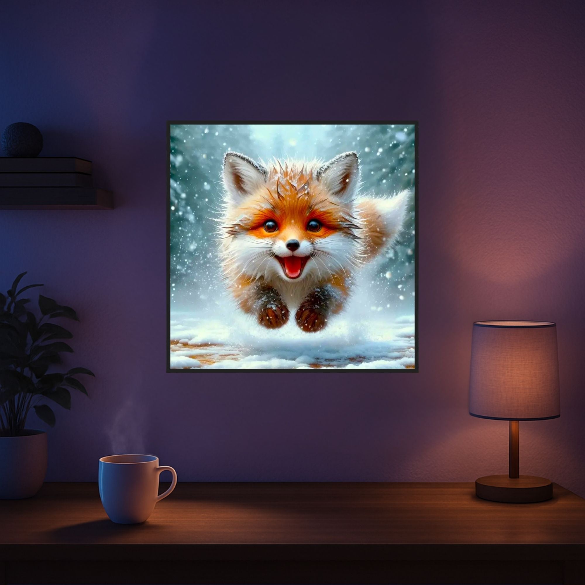 Diamond Painting - Little Fox in the Winter Forest