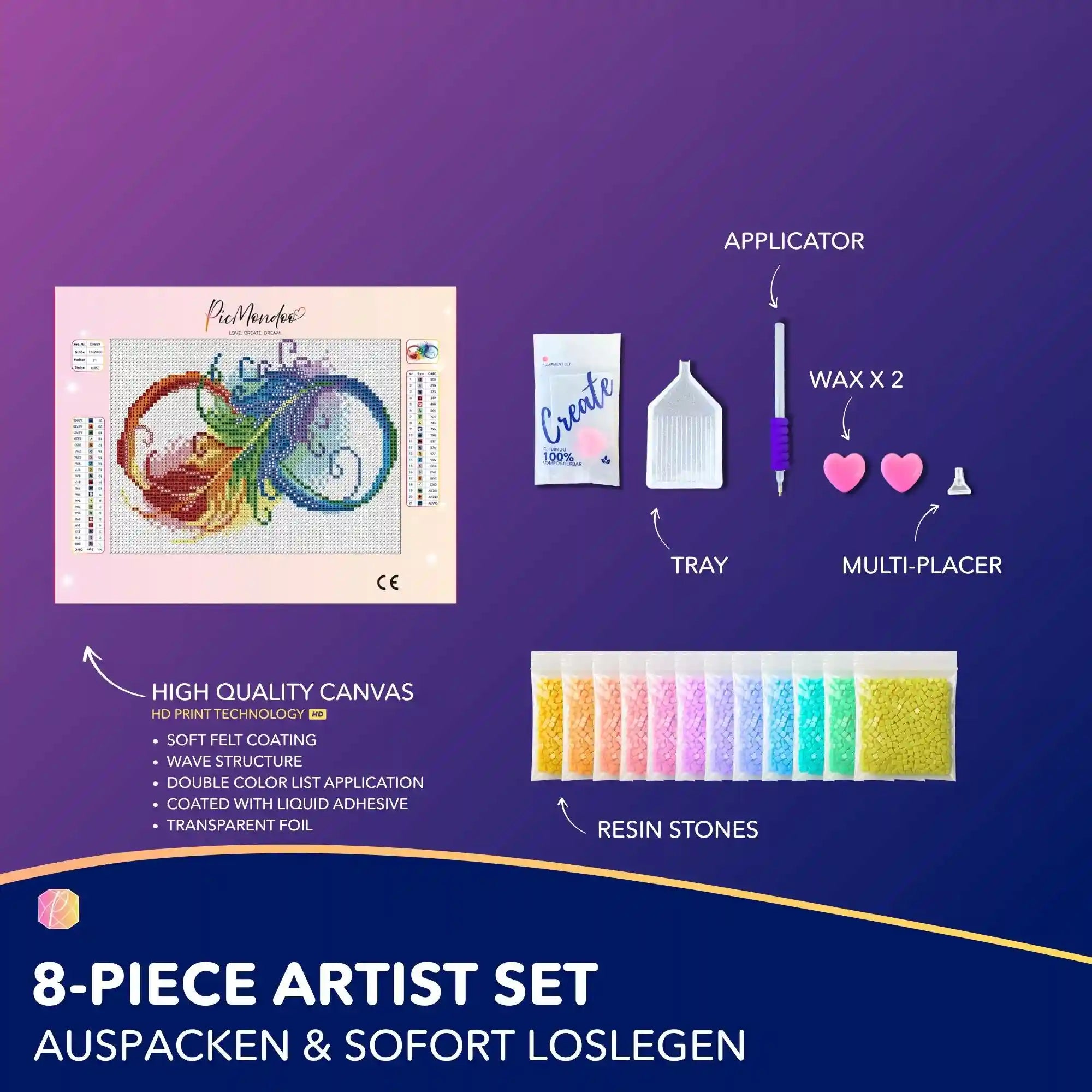 Diamond Painting Mini – Infinity Feather