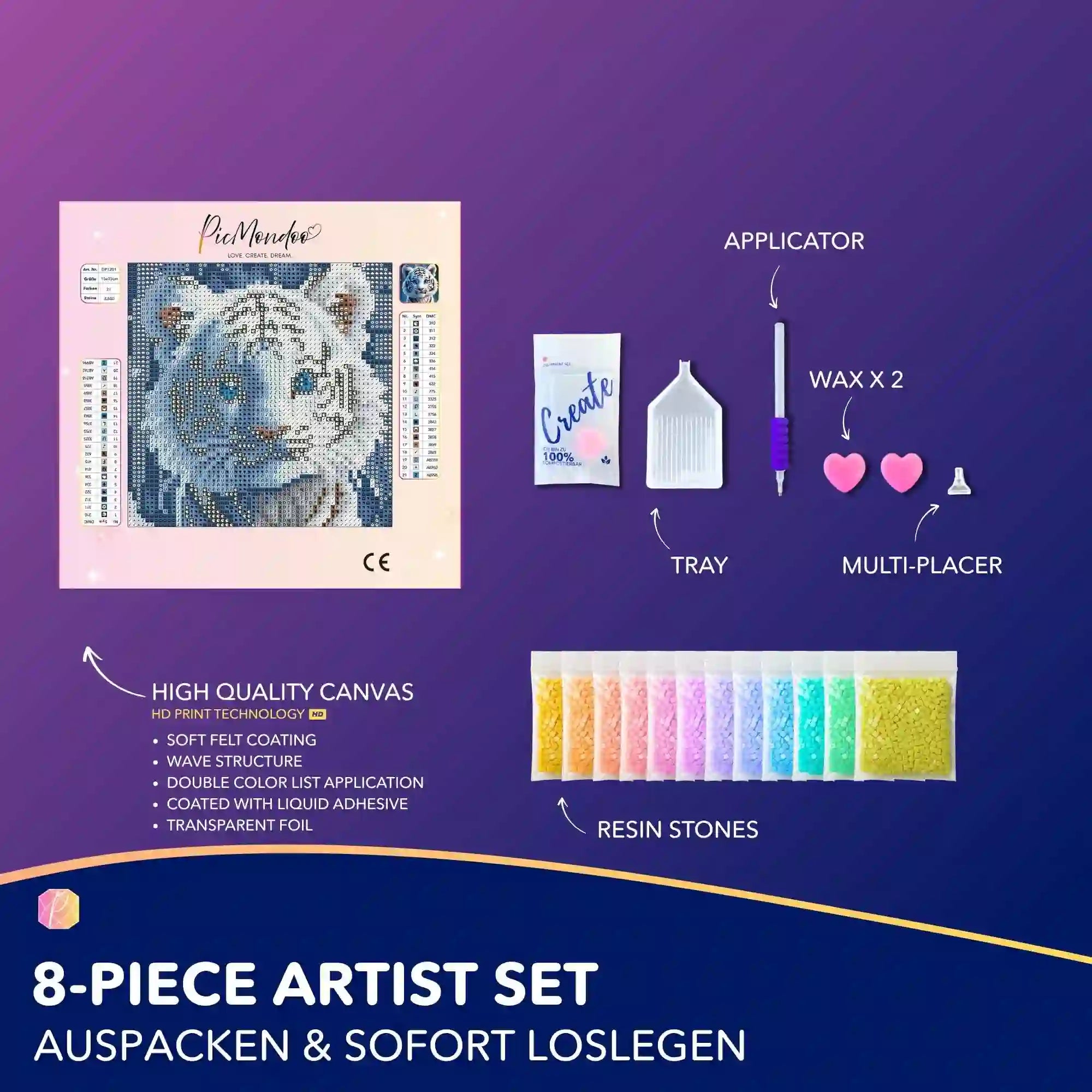 Diamond Painting Mini – Snow Tiger Cub