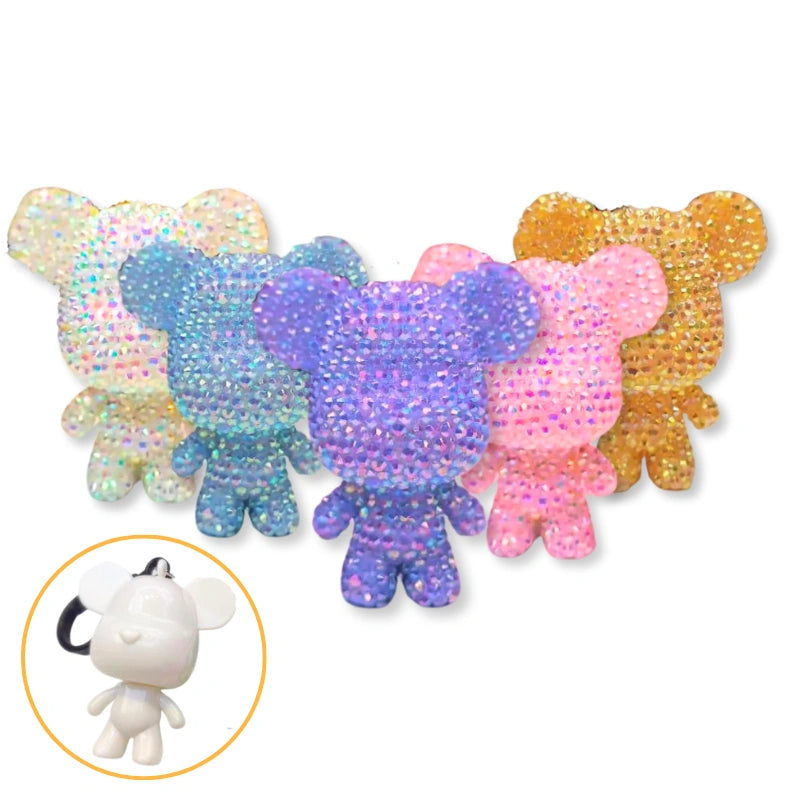 Diamond Painting Keychain – Glitter Bear
