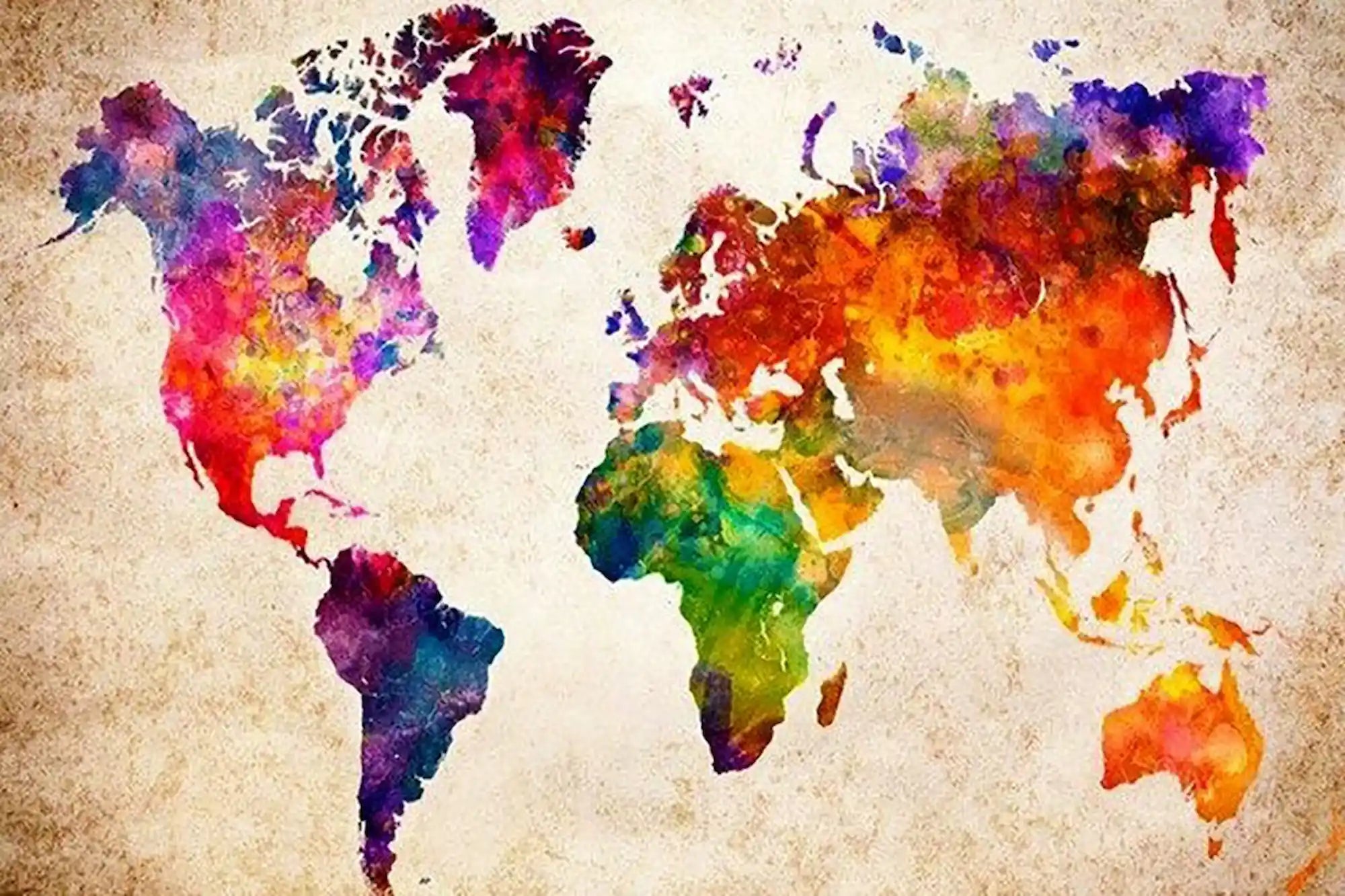 Diamond Painting – Colorful World Map