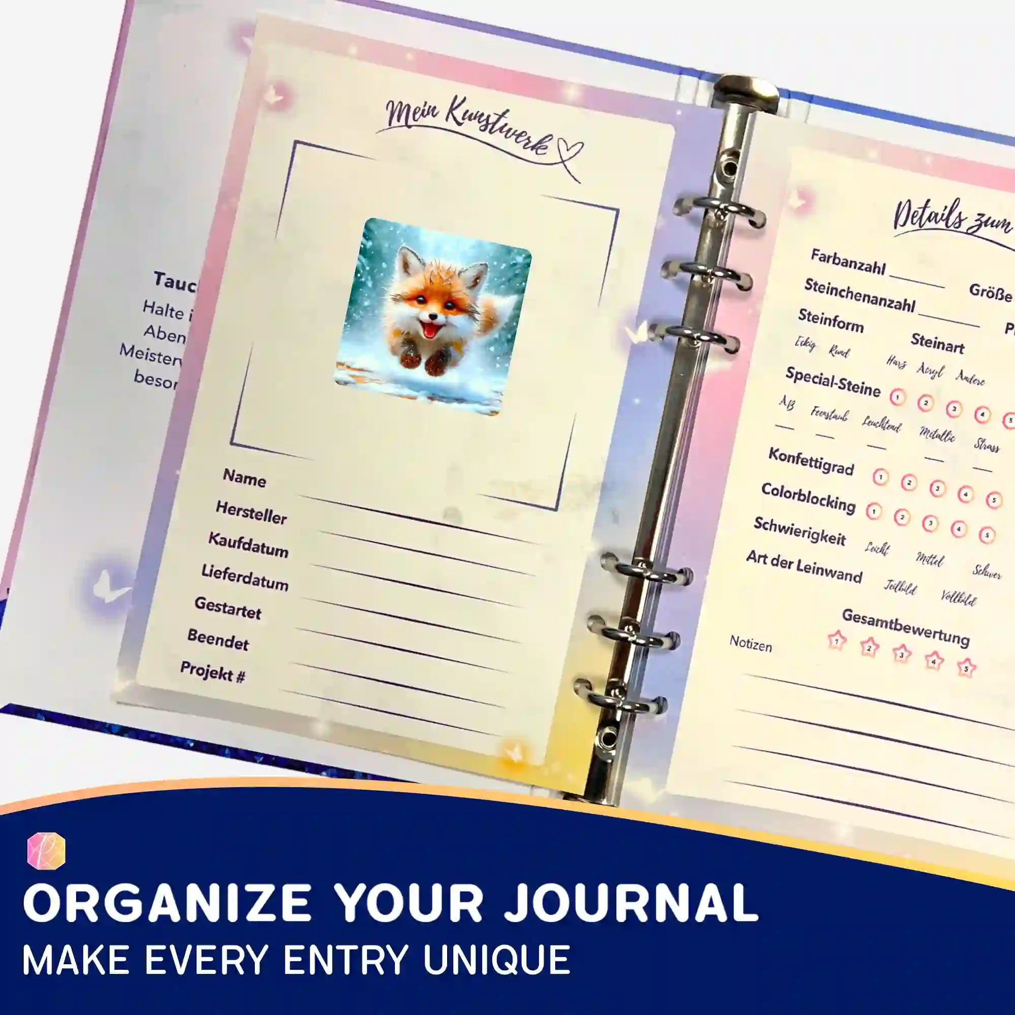 Wall Sticker 5-Pack - Little Fox in the Winter Forest