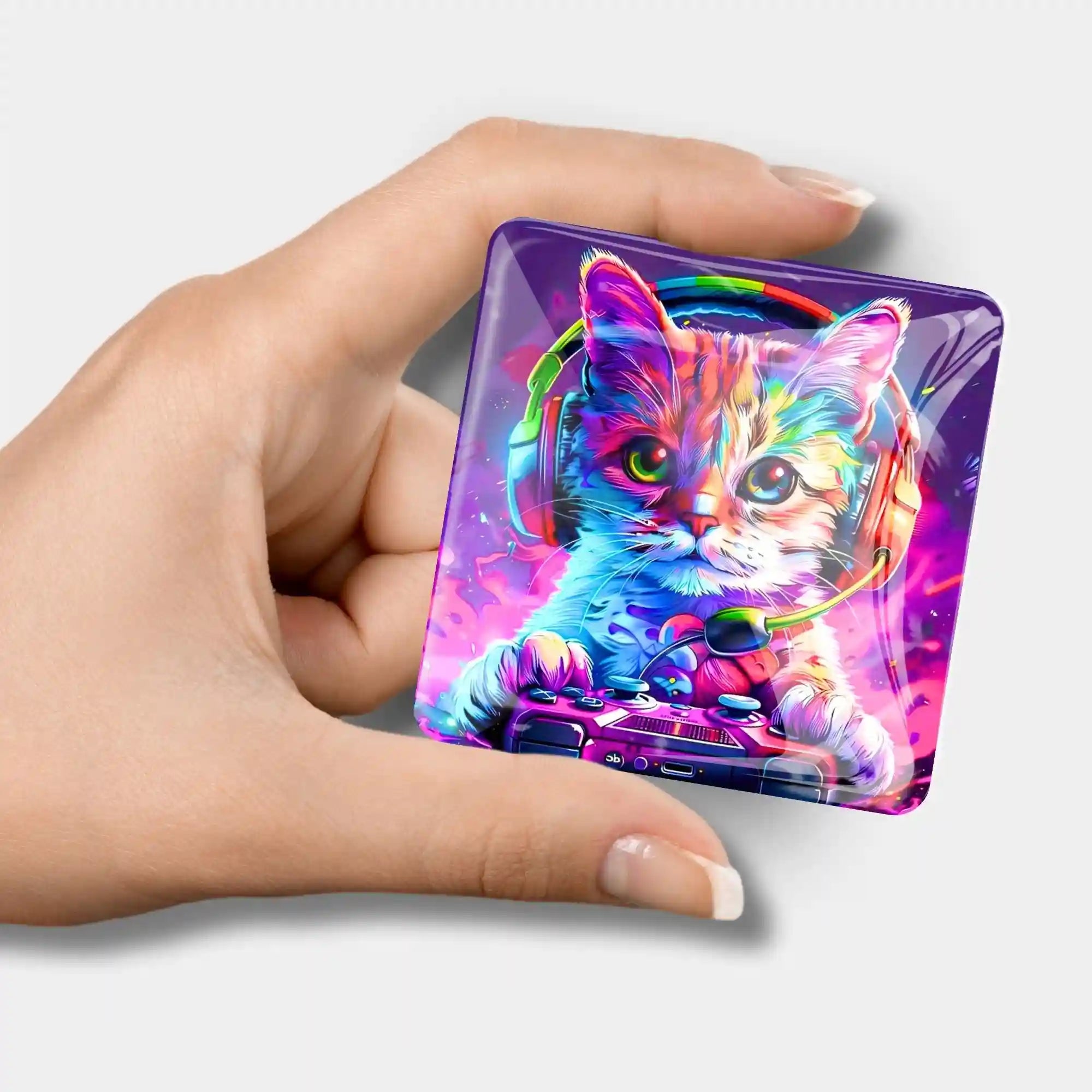 Cover Minder - Colorful Gaming Cat