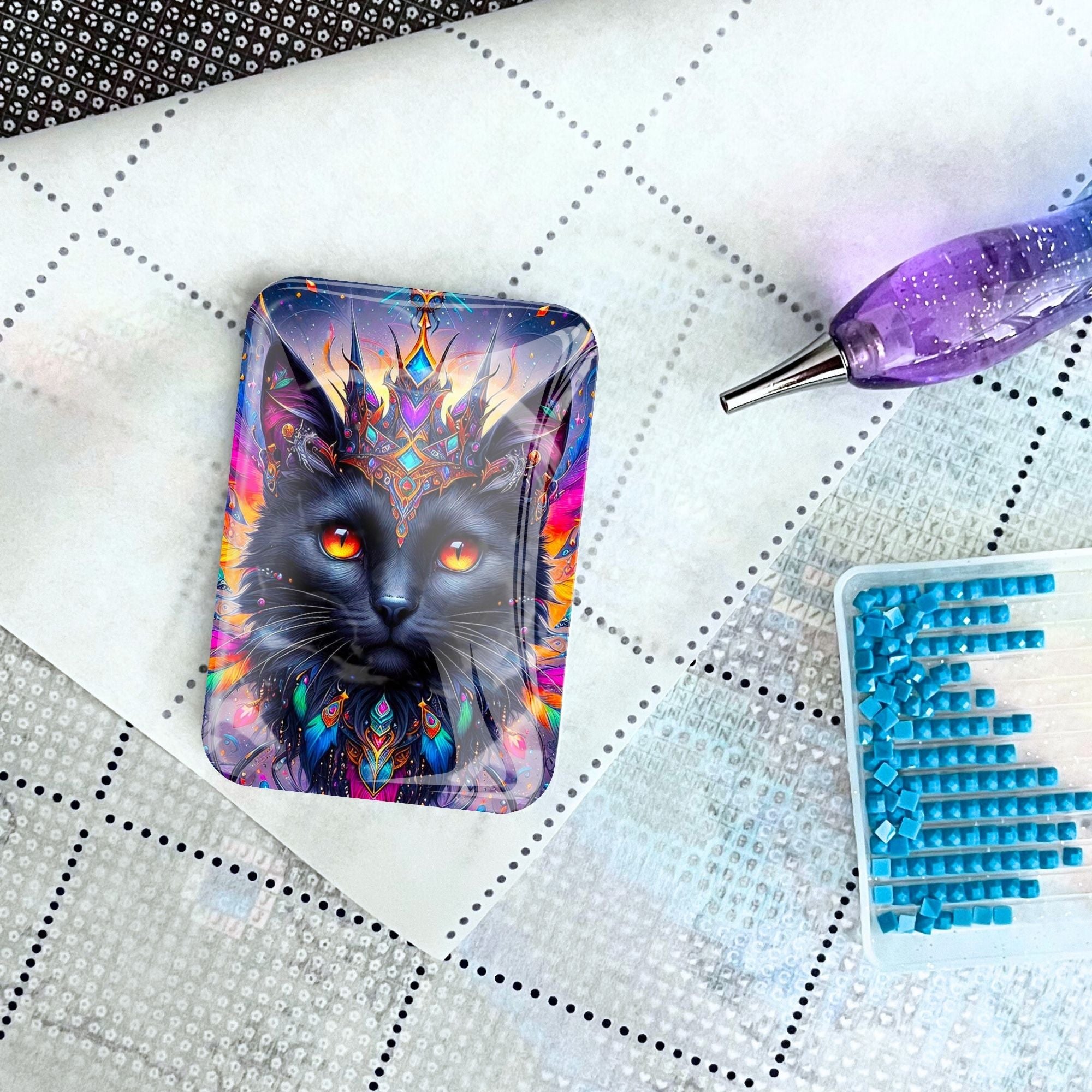 Cover Minder - Mystical color splash Cat