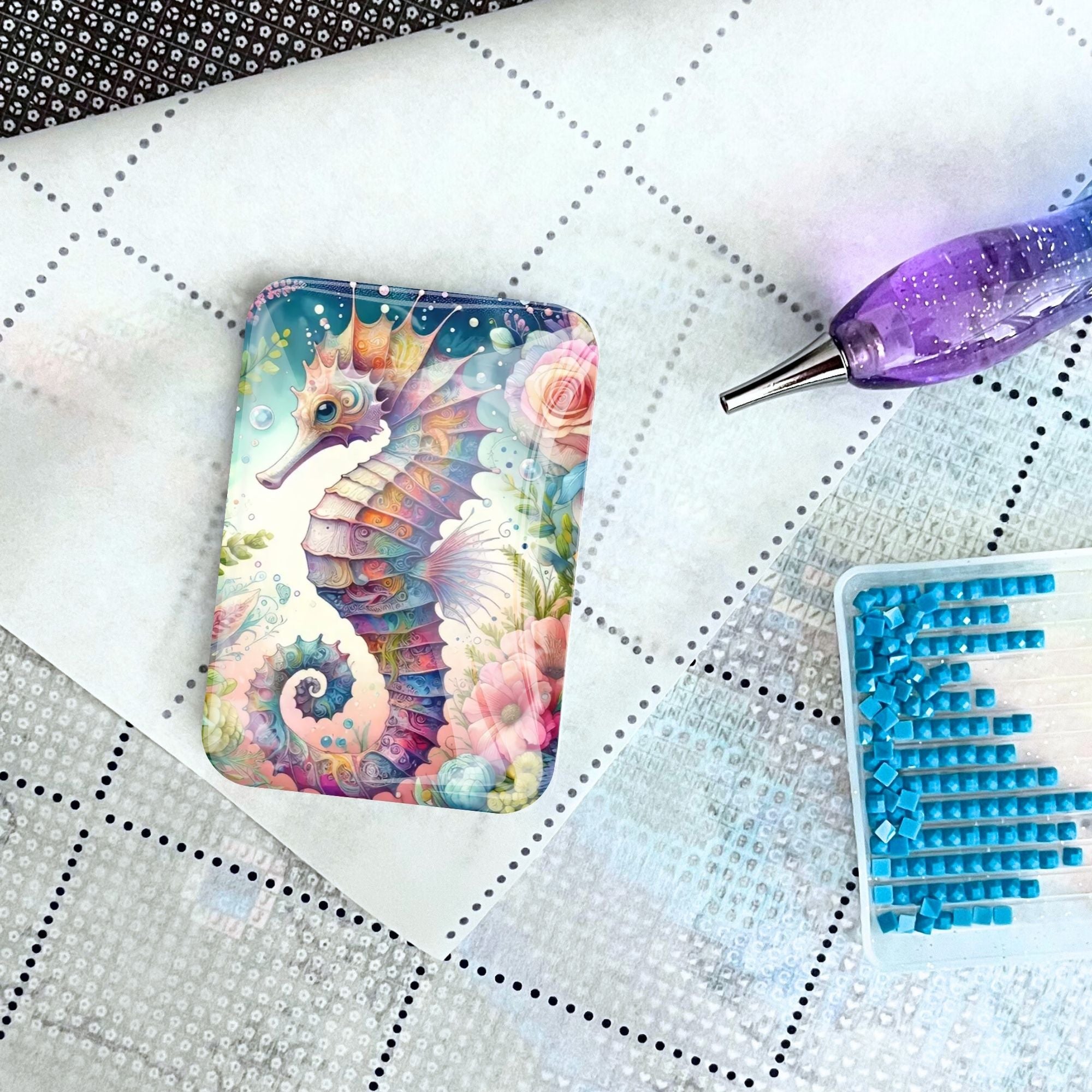 Cover Minder - Seahorse in blossom Dream