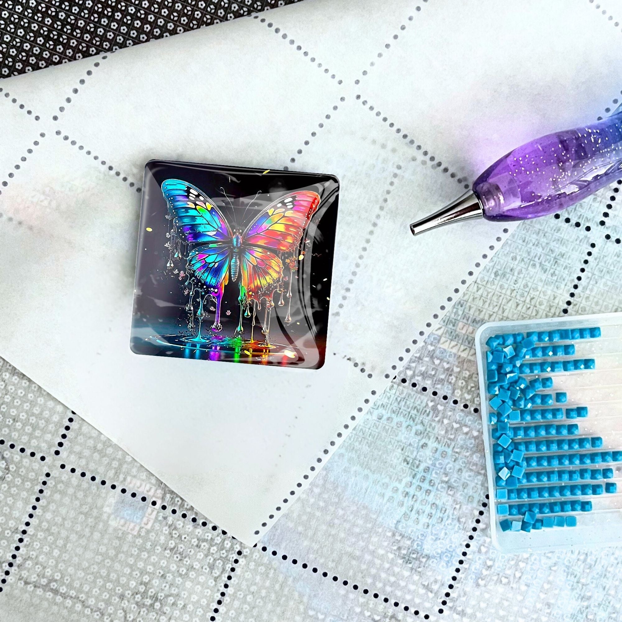 Cover Minder - Waterdrop butterfly