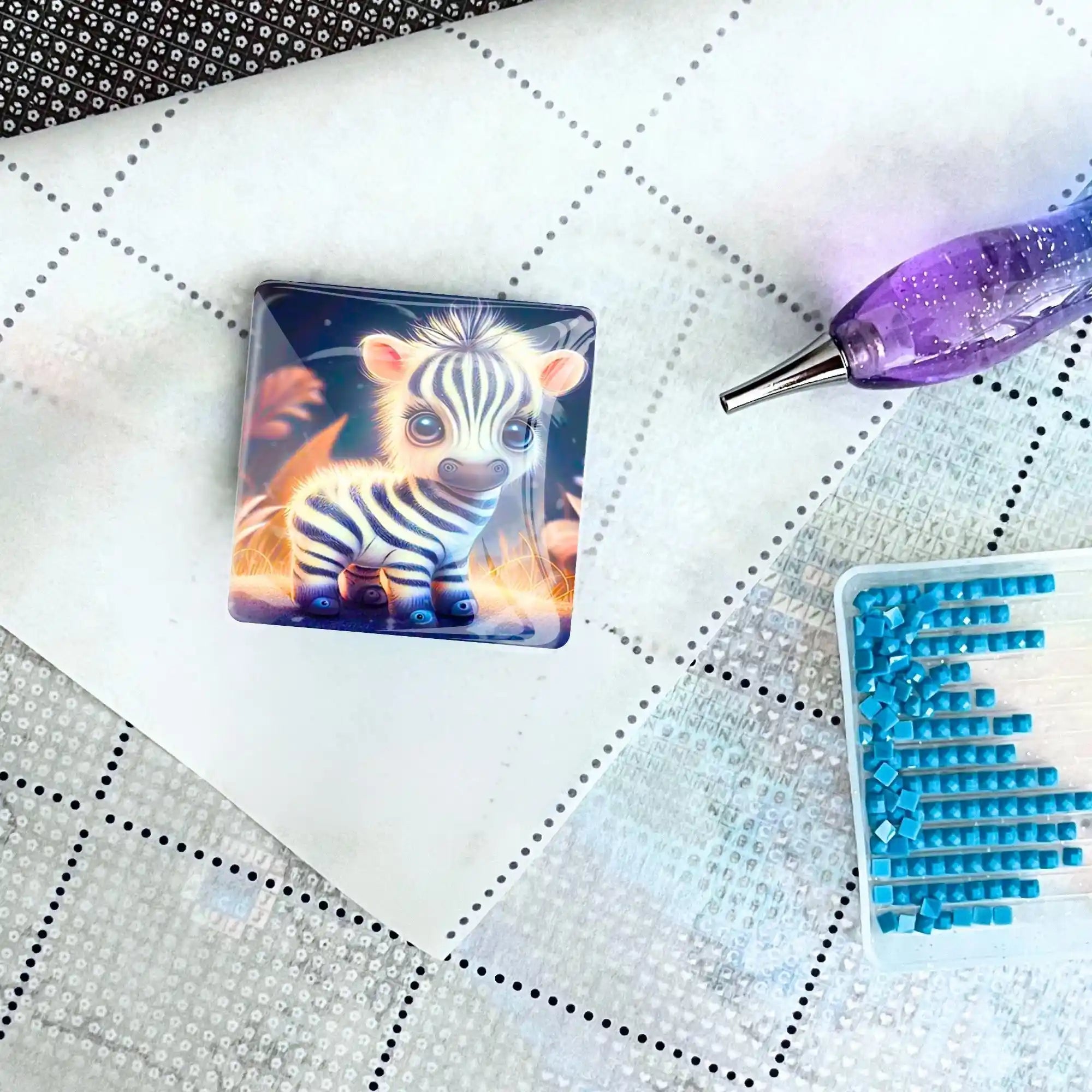 Cover Minder - Cute Zebra Baby