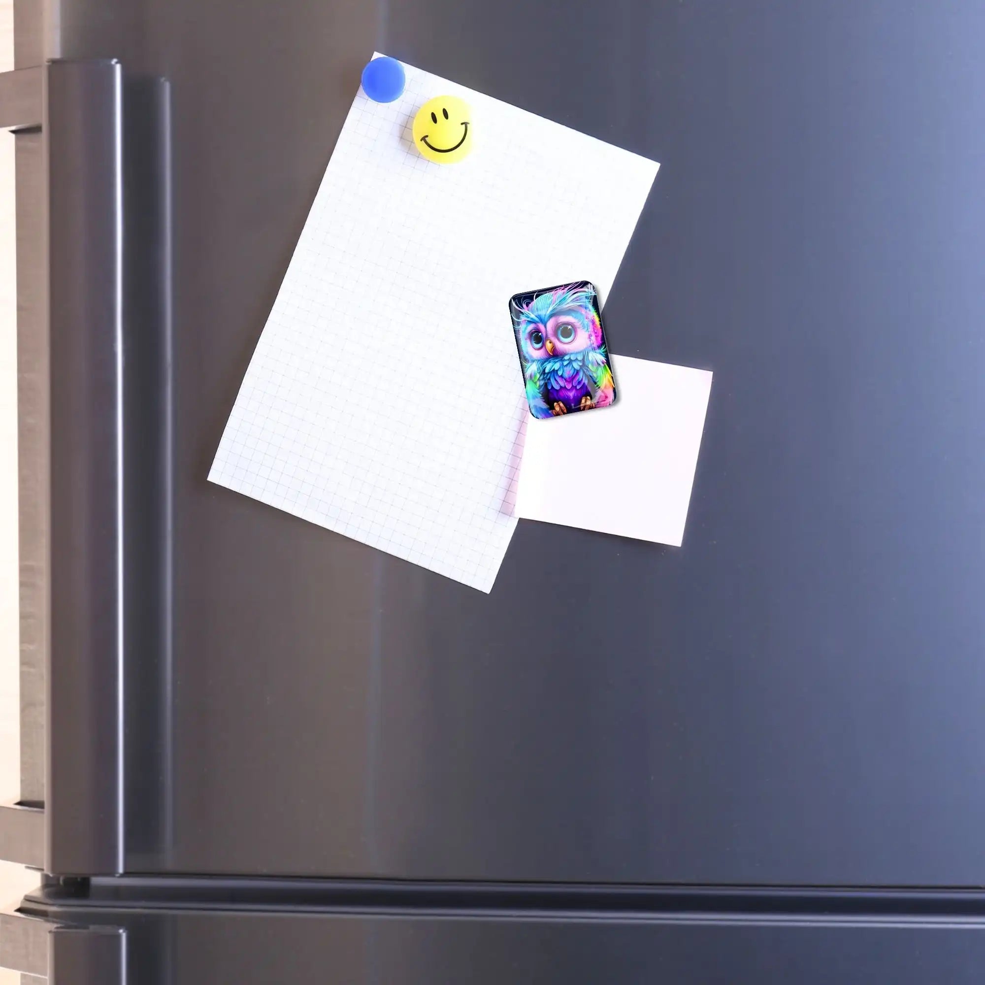 Cover Minder - Little Colorful Owl in a Riot of Colors