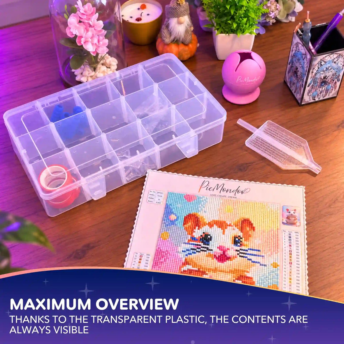 Diamond Painting Storage Box / 15 Compartments