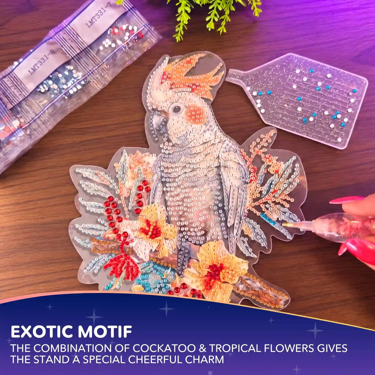 Diamond Painting Display Stand — Cockatoo