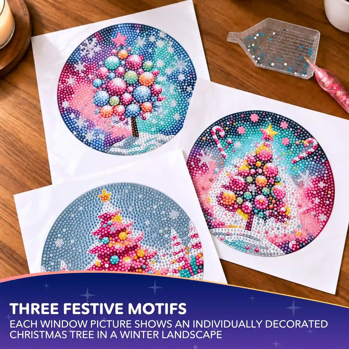 Window Decorations – Large Christmas Trees