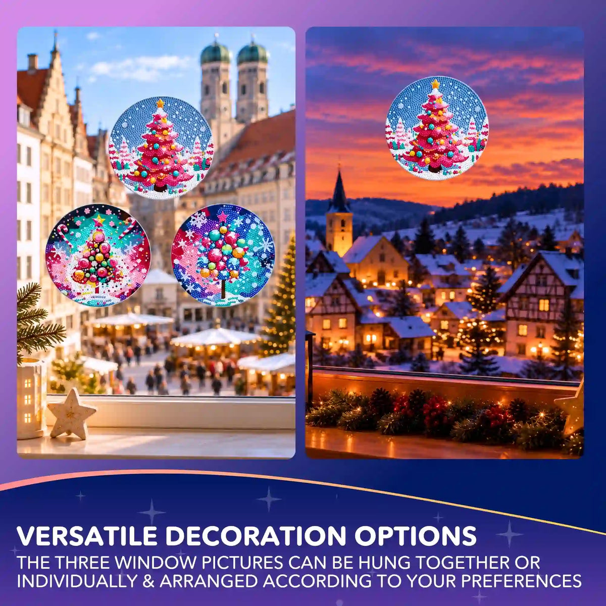 Window Decorations – Large Christmas Trees