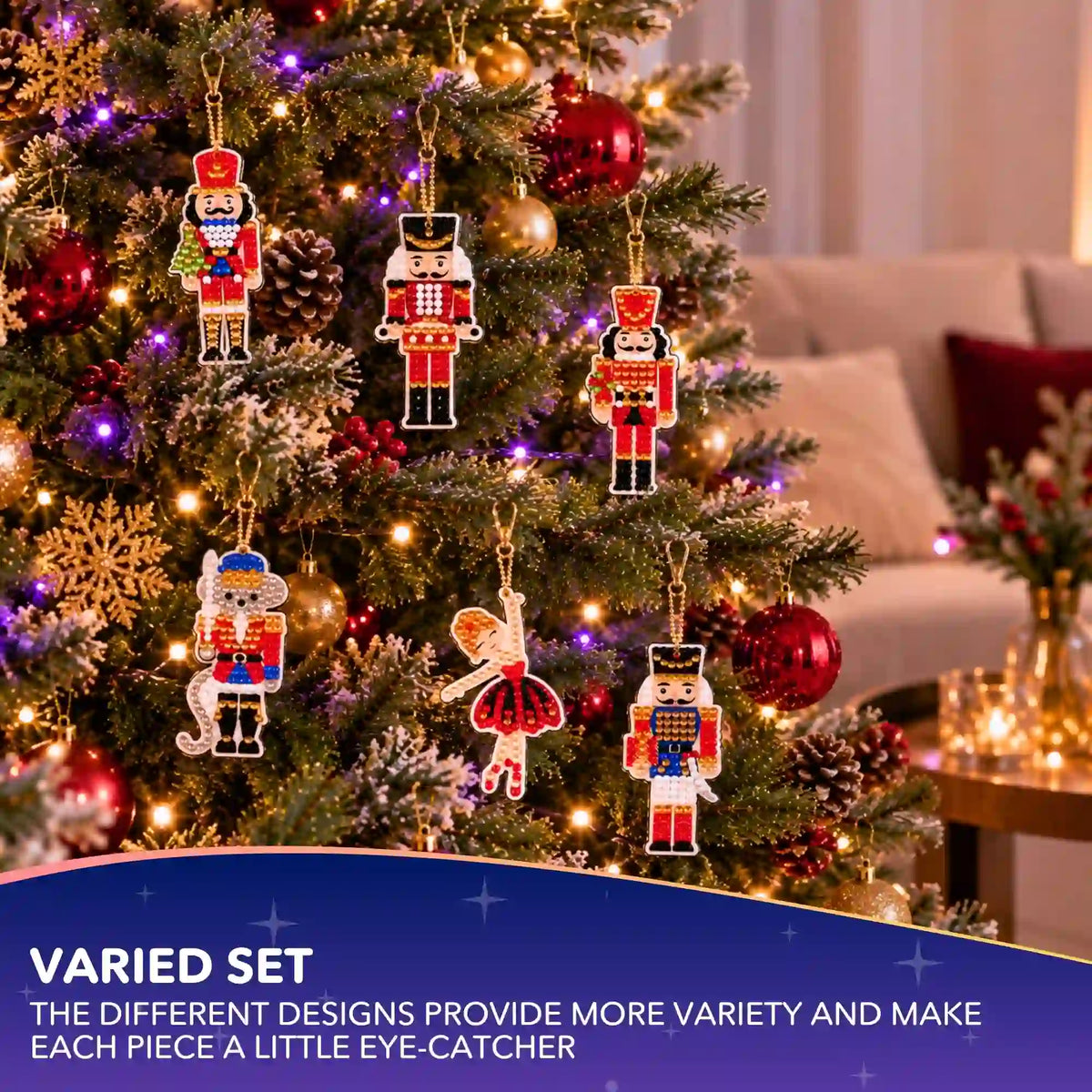 Diamond Painting Keychains — Nutcracker