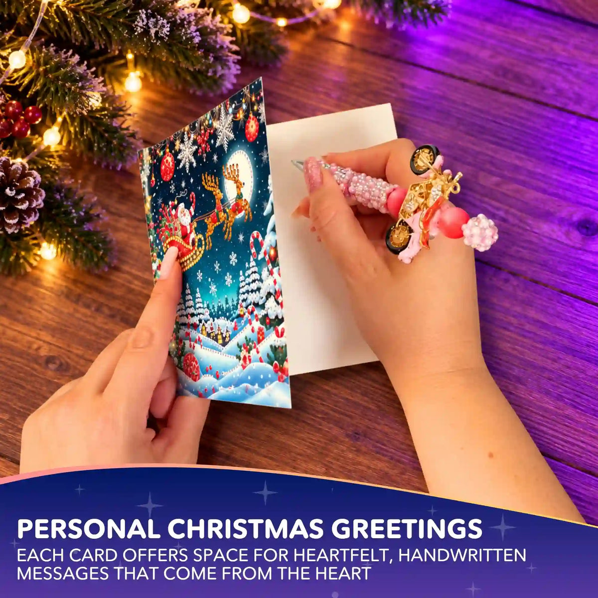 Diamond Painting Gift Cards Colorful Christmas