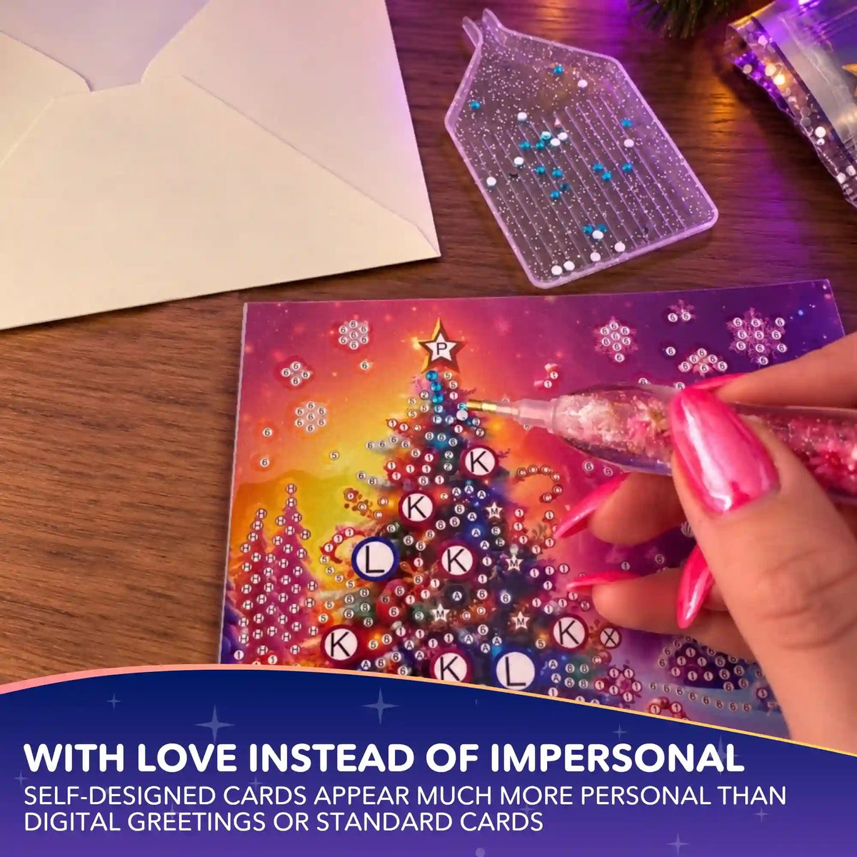Diamond Painting Gift Cards Colorful Christmas