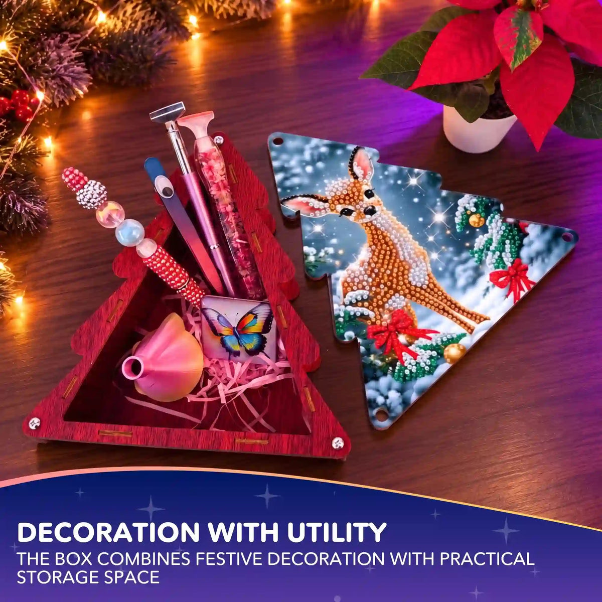 Diamond Painting Storage Box Christmas Deer