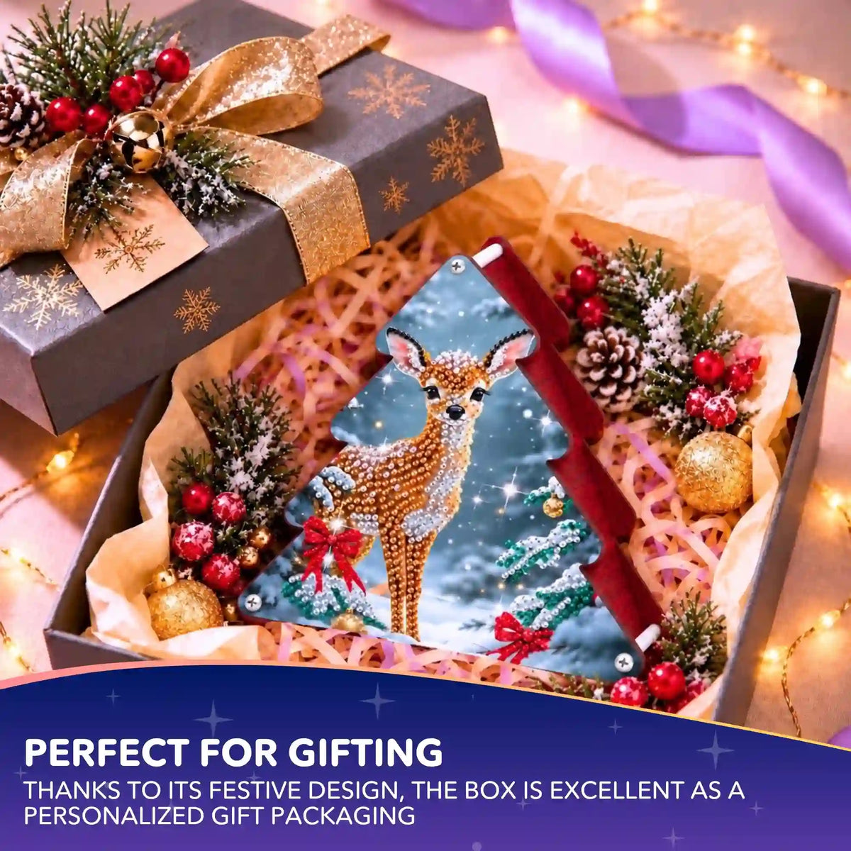 Diamond Painting Storage Box Christmas Deer