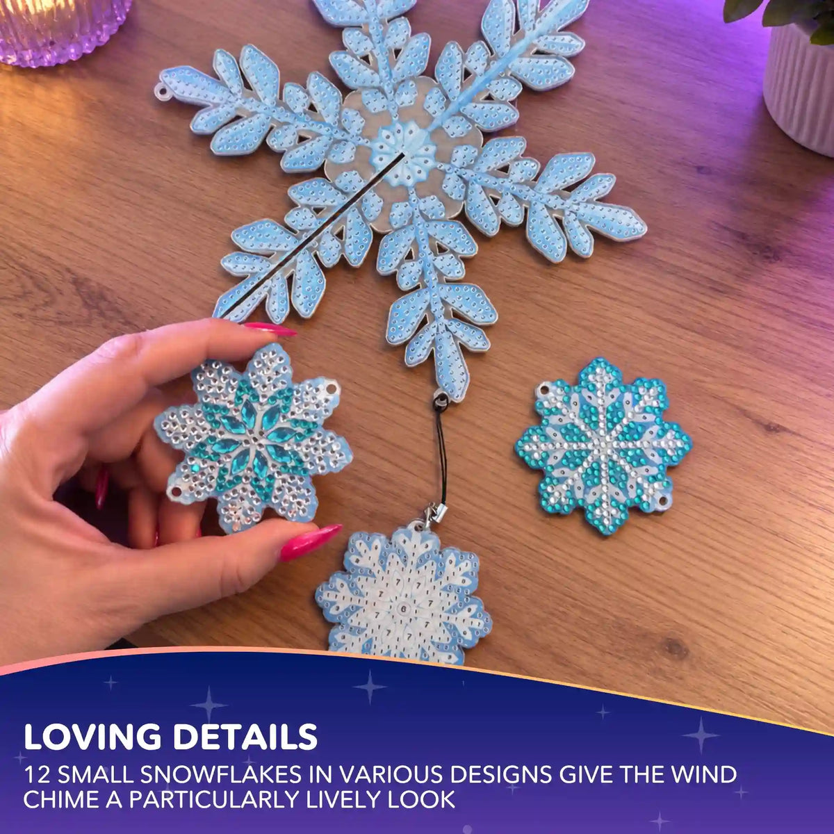 Diamond Painting – Large Snowflake Wind Chime