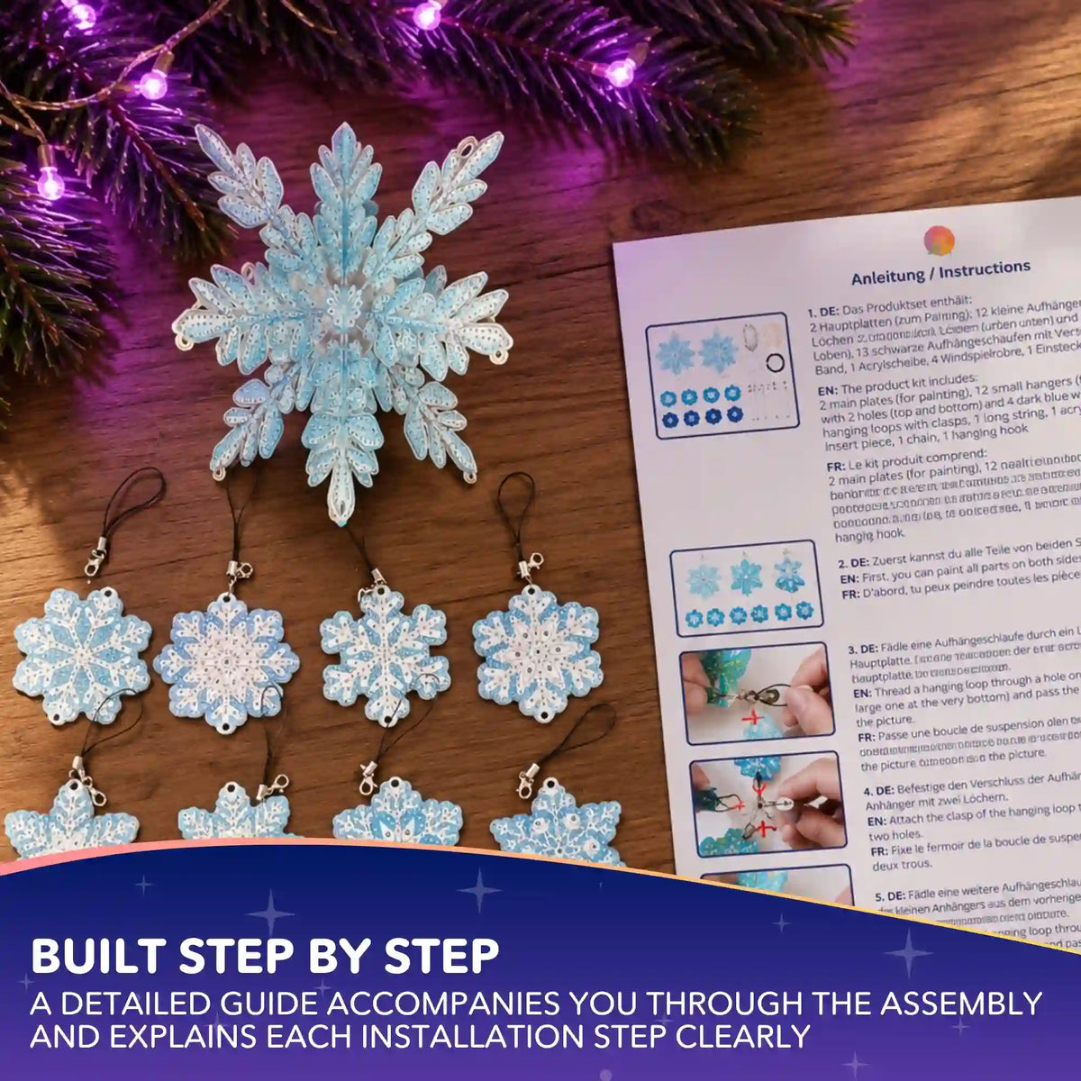 Diamond Painting – Large Snowflake Wind Chime