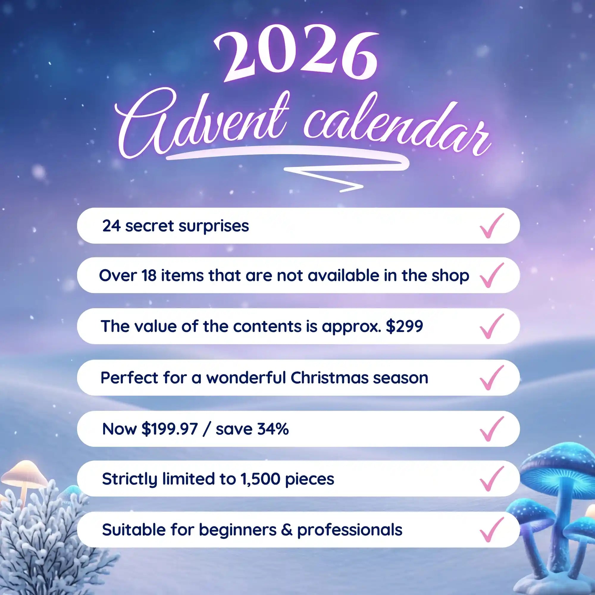 Diamond Painting Advent Calendar 2026 – Limited Edition (Pre-Sale)