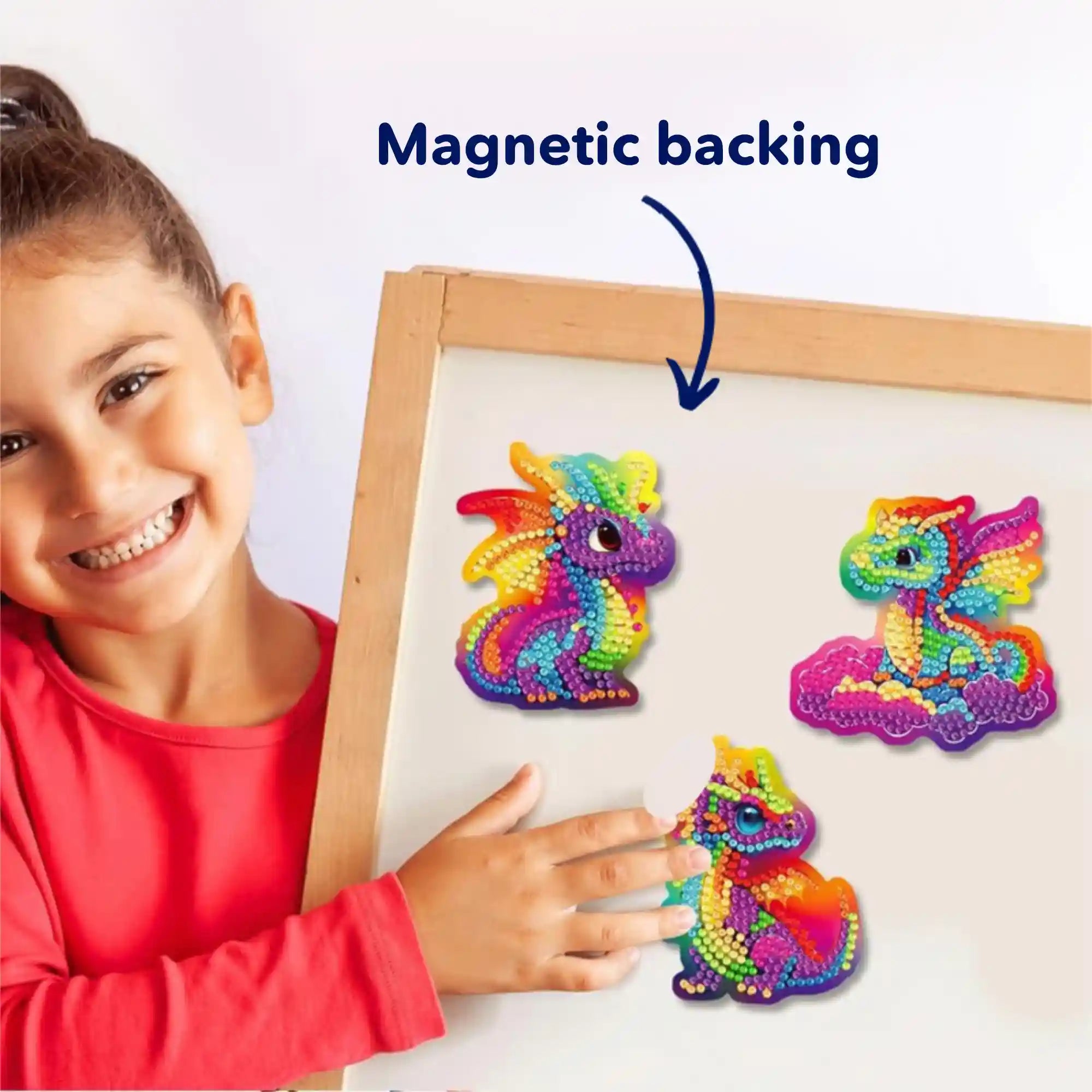 Diamond Painting Fridge Magnets - Colorful Dragons