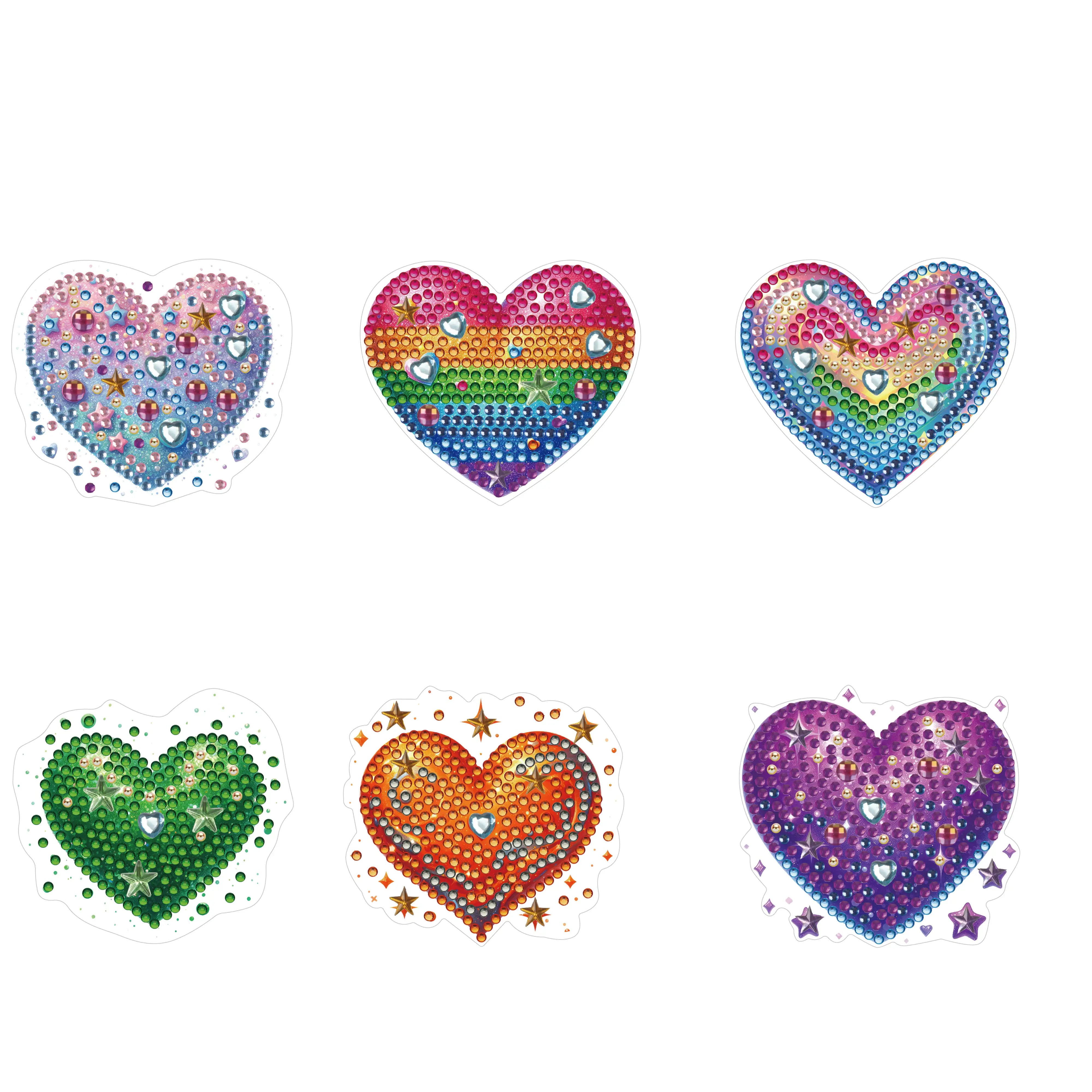 Diamond Painting Refrigerator Magnets – Hearts