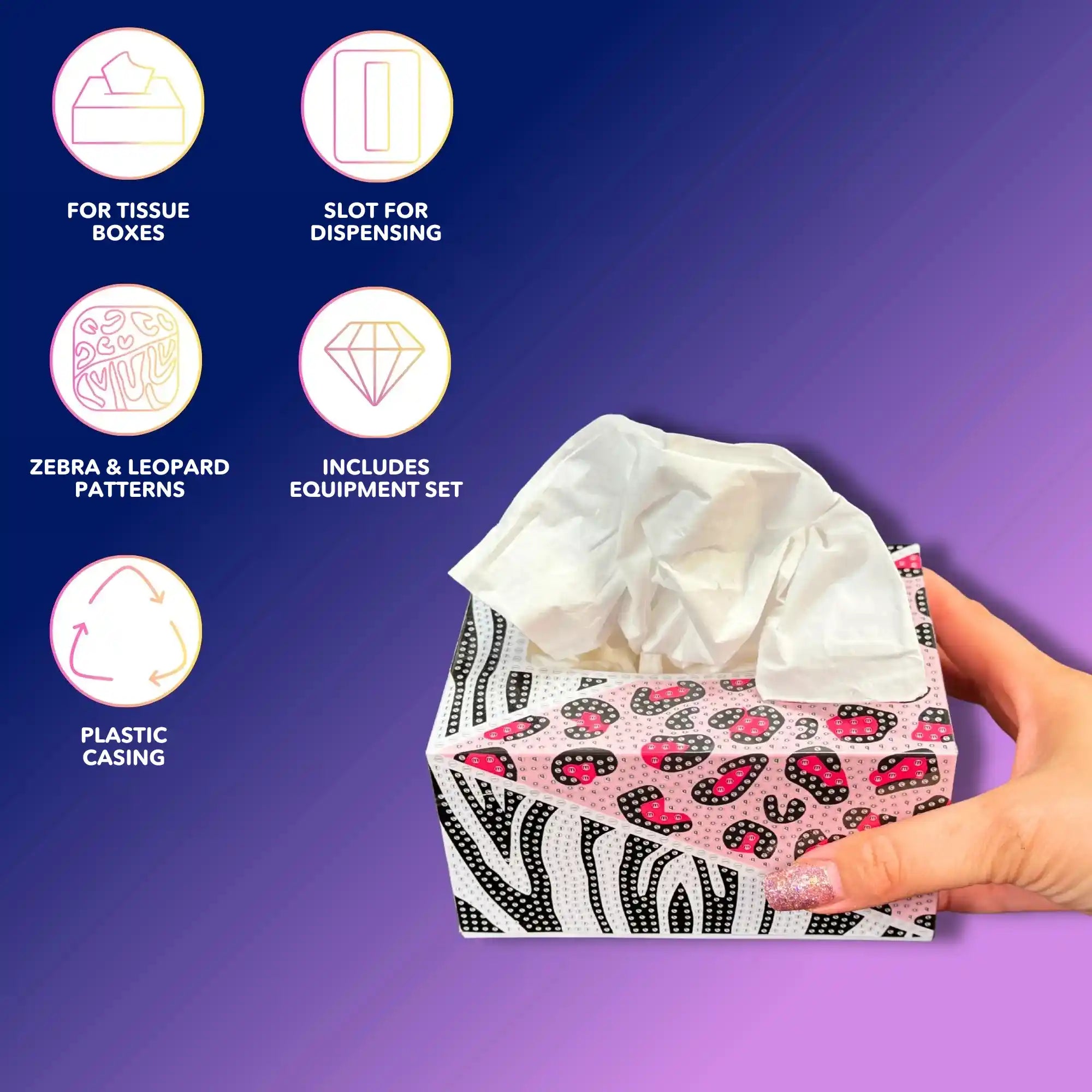 Diamond Painting – Tissue Box Animal Pattern