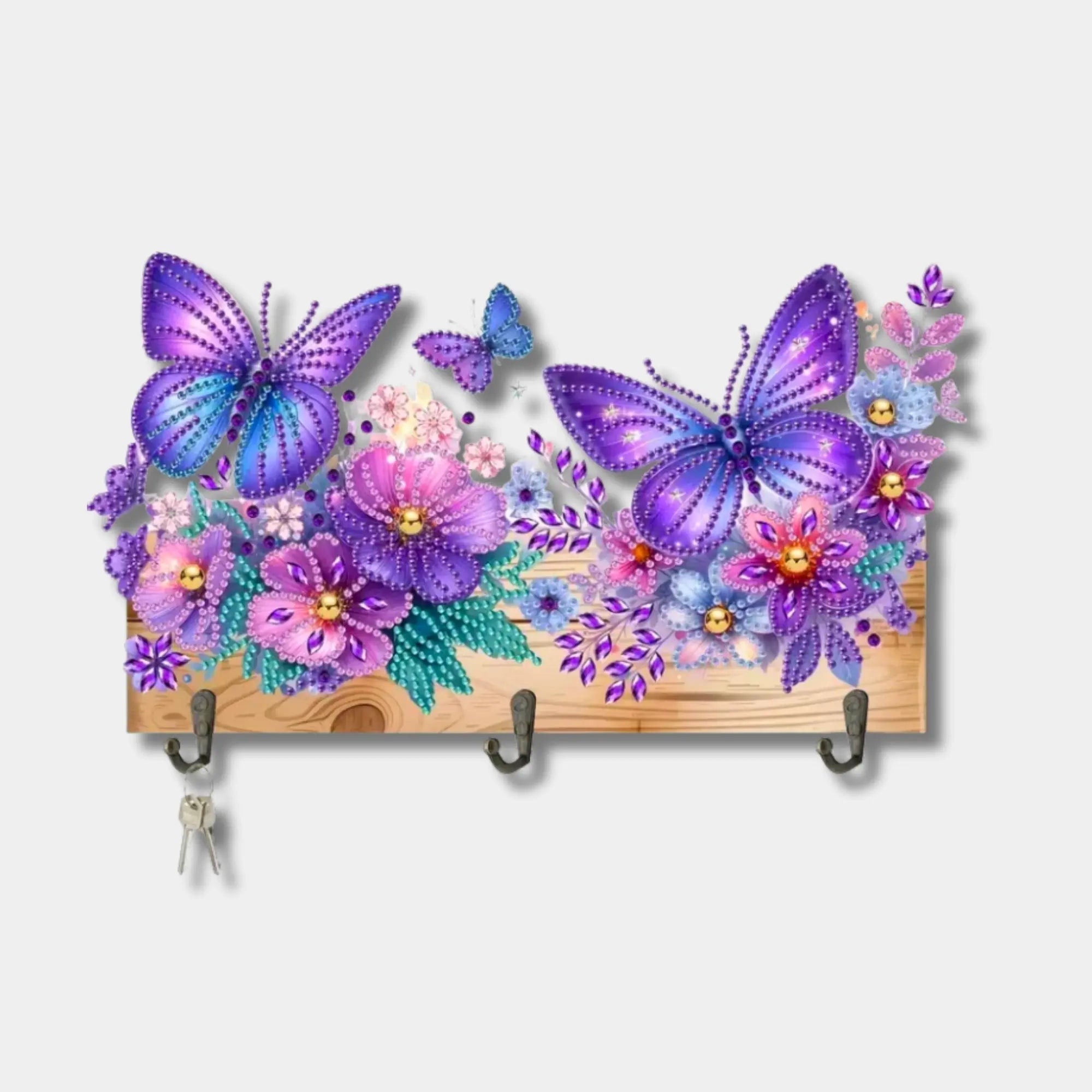 Diamond Painting Key Holder Butterflies