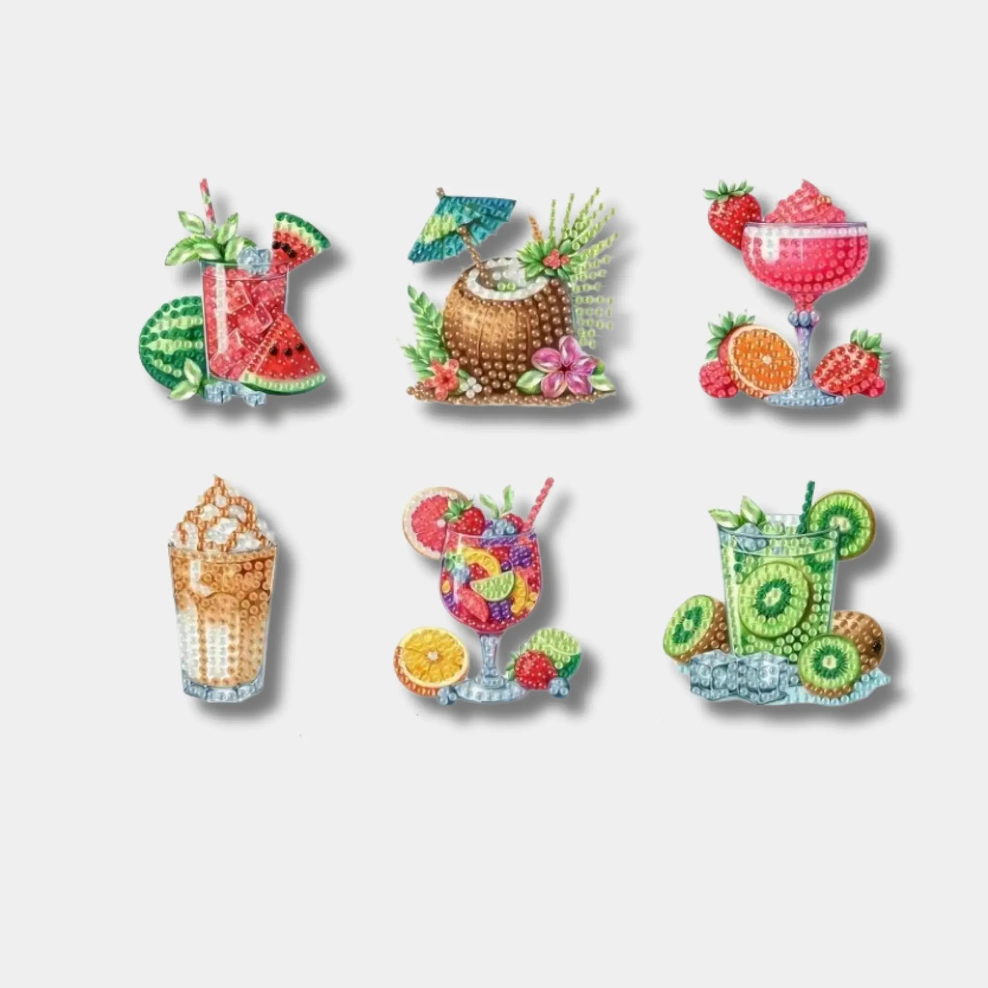 Diamond Painting Fridge Magnets – Cocktails
