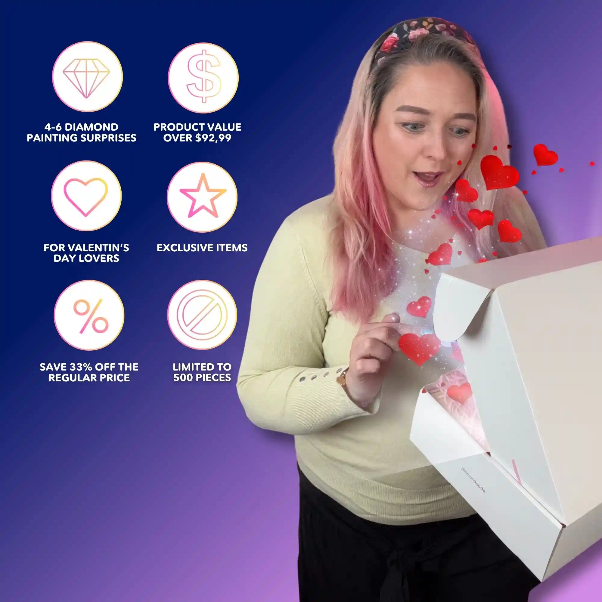 Diamond Painting Mystery Box "Valentine’s Day" (#2)