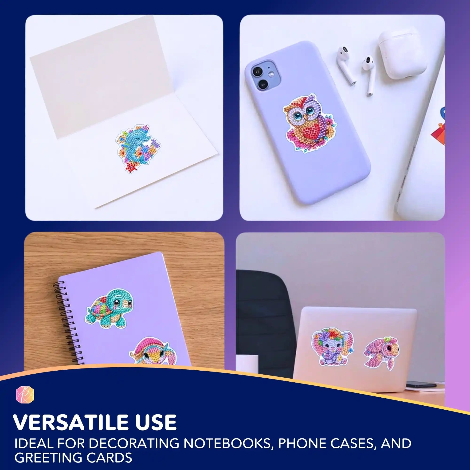 Diamond Painting Stickers - Cute Little Animals