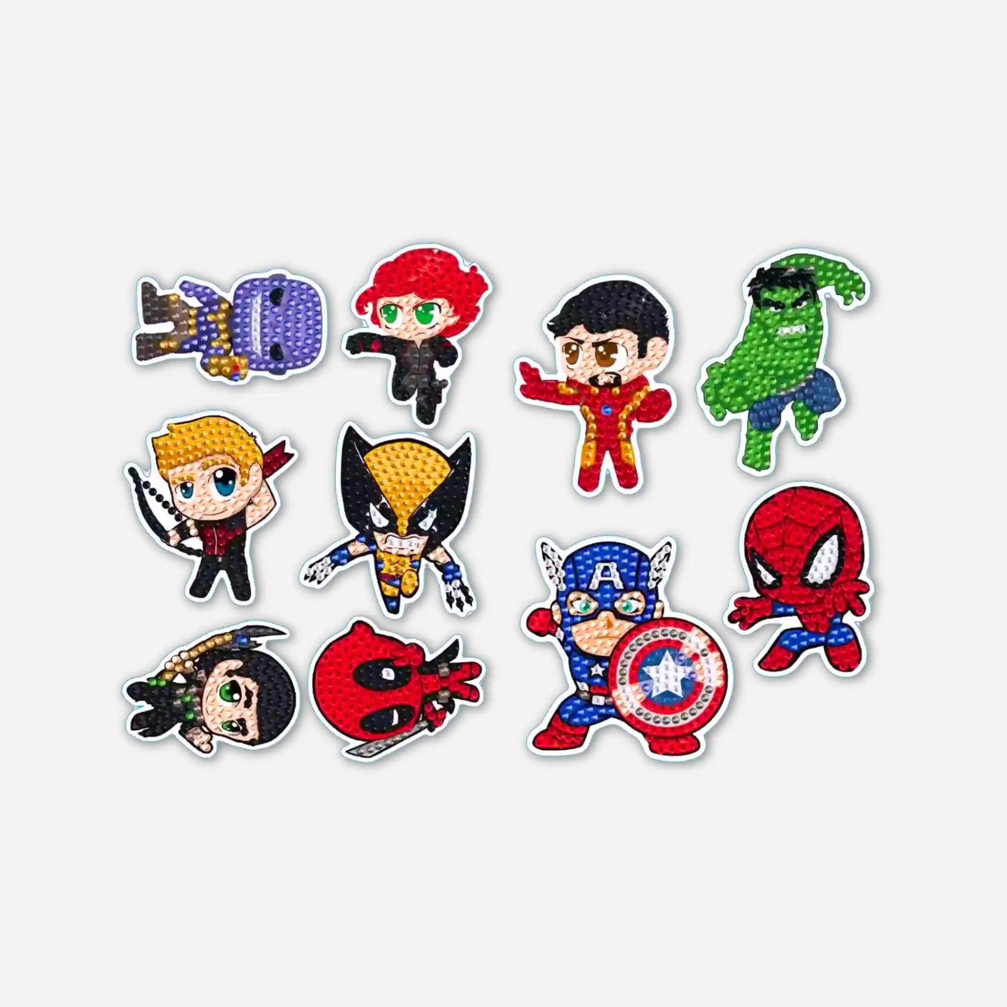 Diamond Painting Stickers - Superheroes