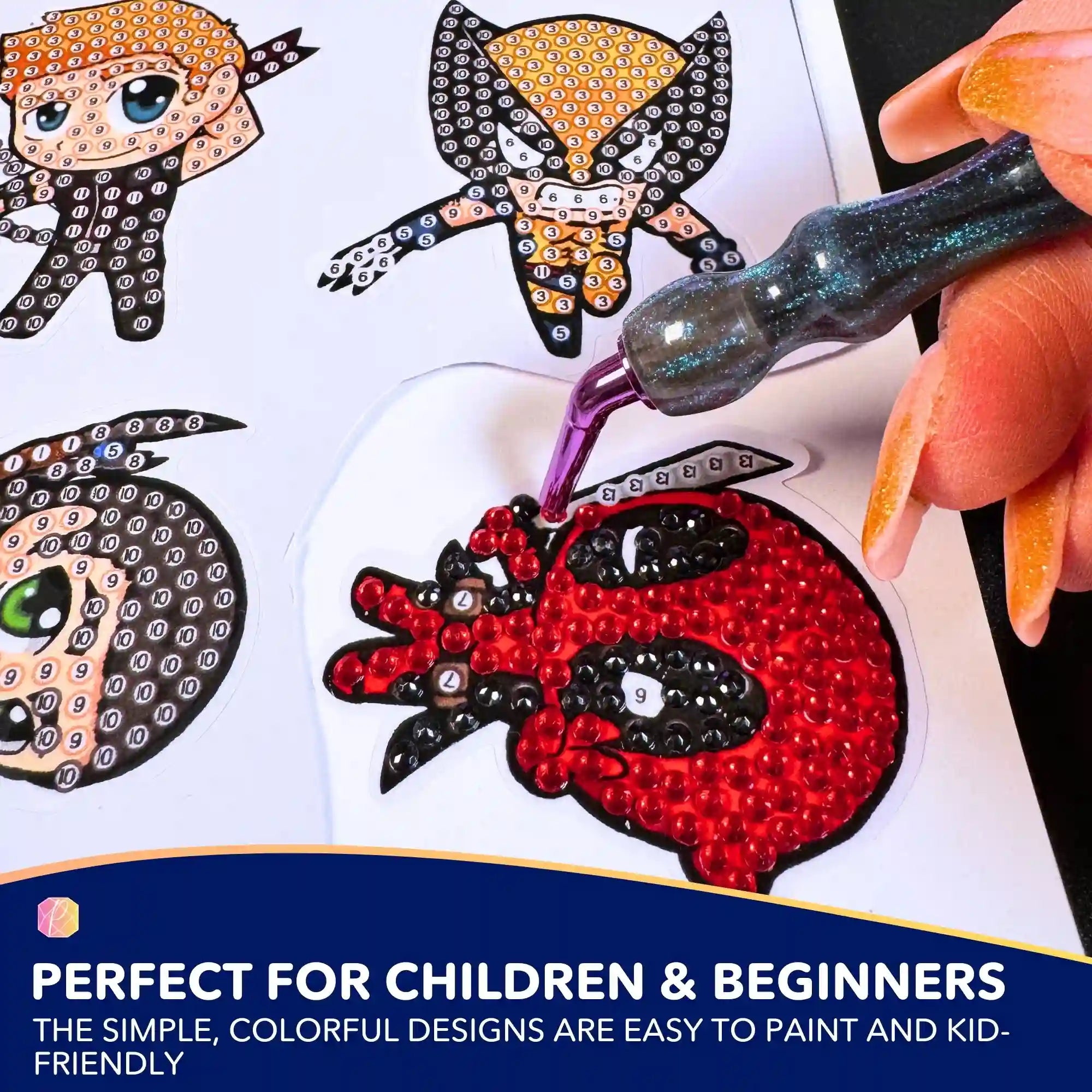 Diamond Painting Stickers - Superheroes