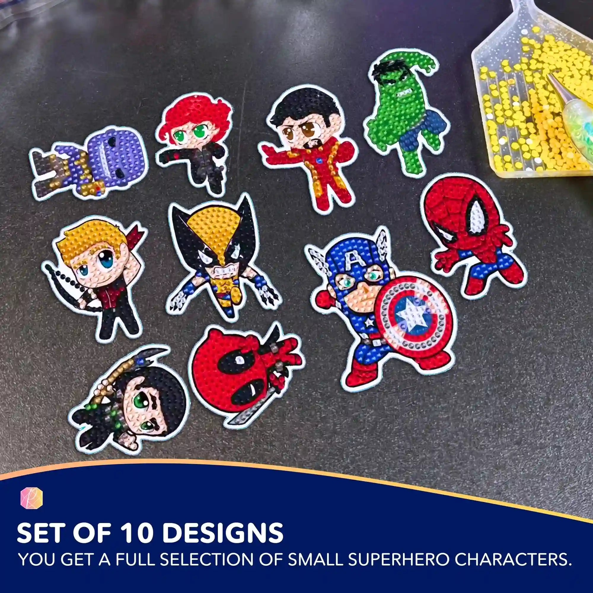 Diamond Painting Stickers - Superheroes