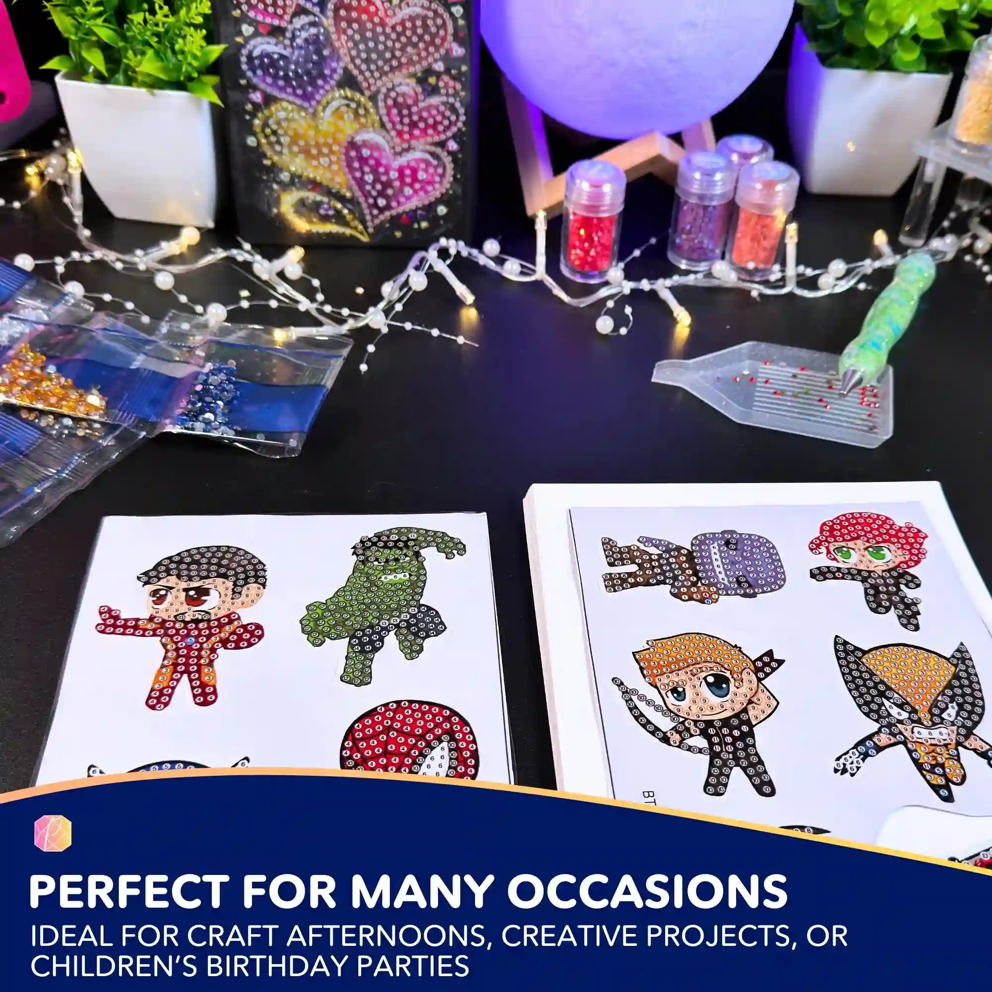 Diamond Painting Stickers - Superheroes