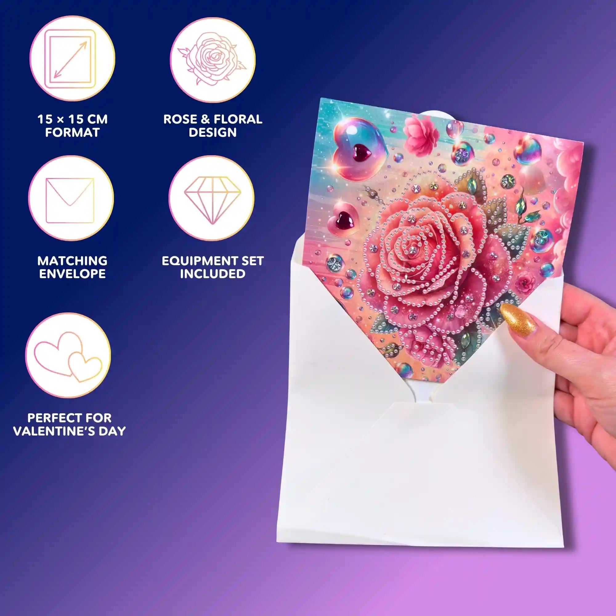 Diamond Painting Gift Card – Rose