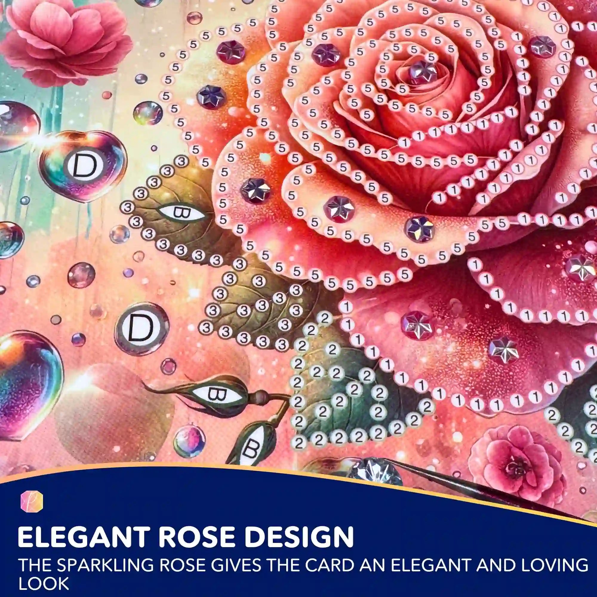 Diamond Painting Gift Card – Rose