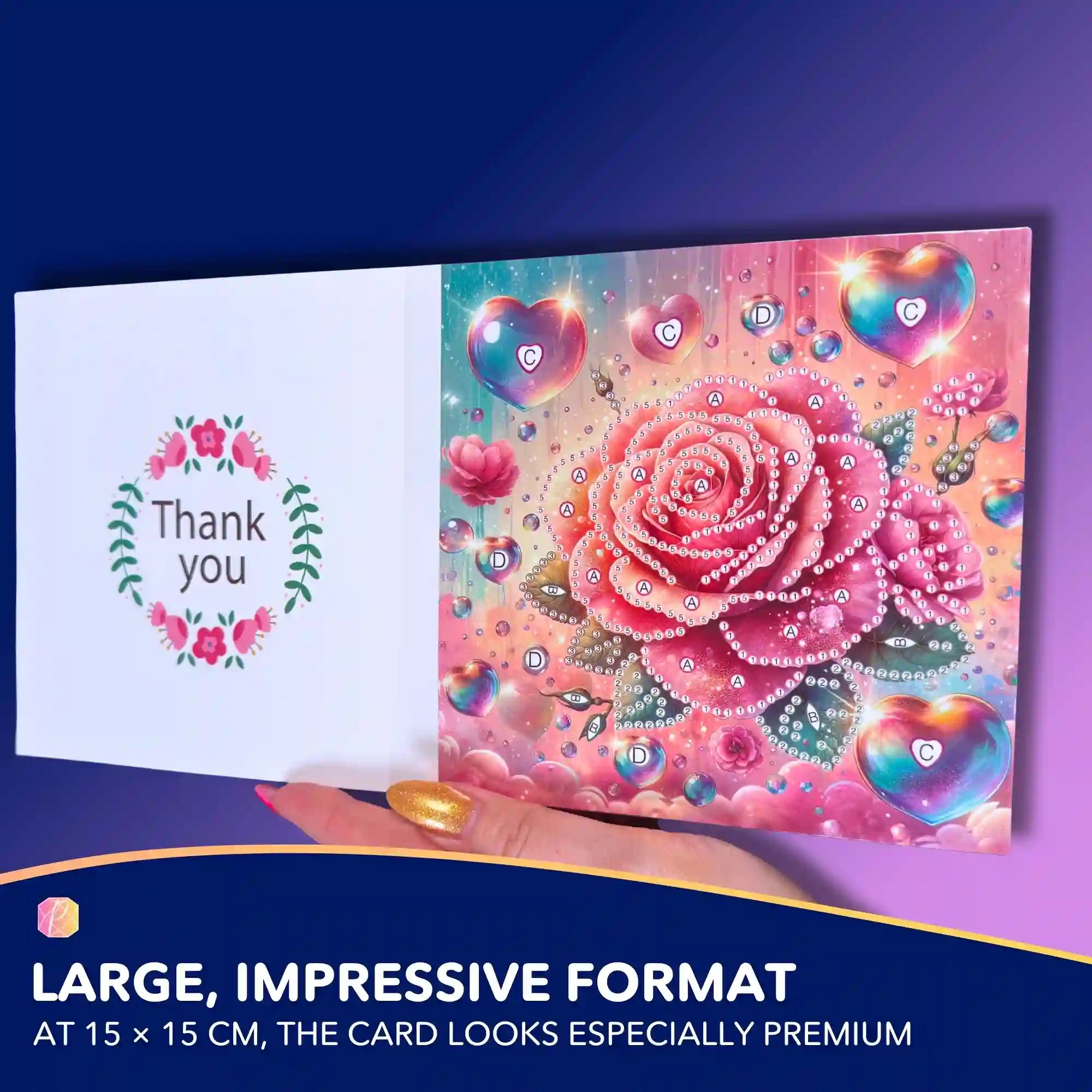 Diamond Painting Gift Card – Rose