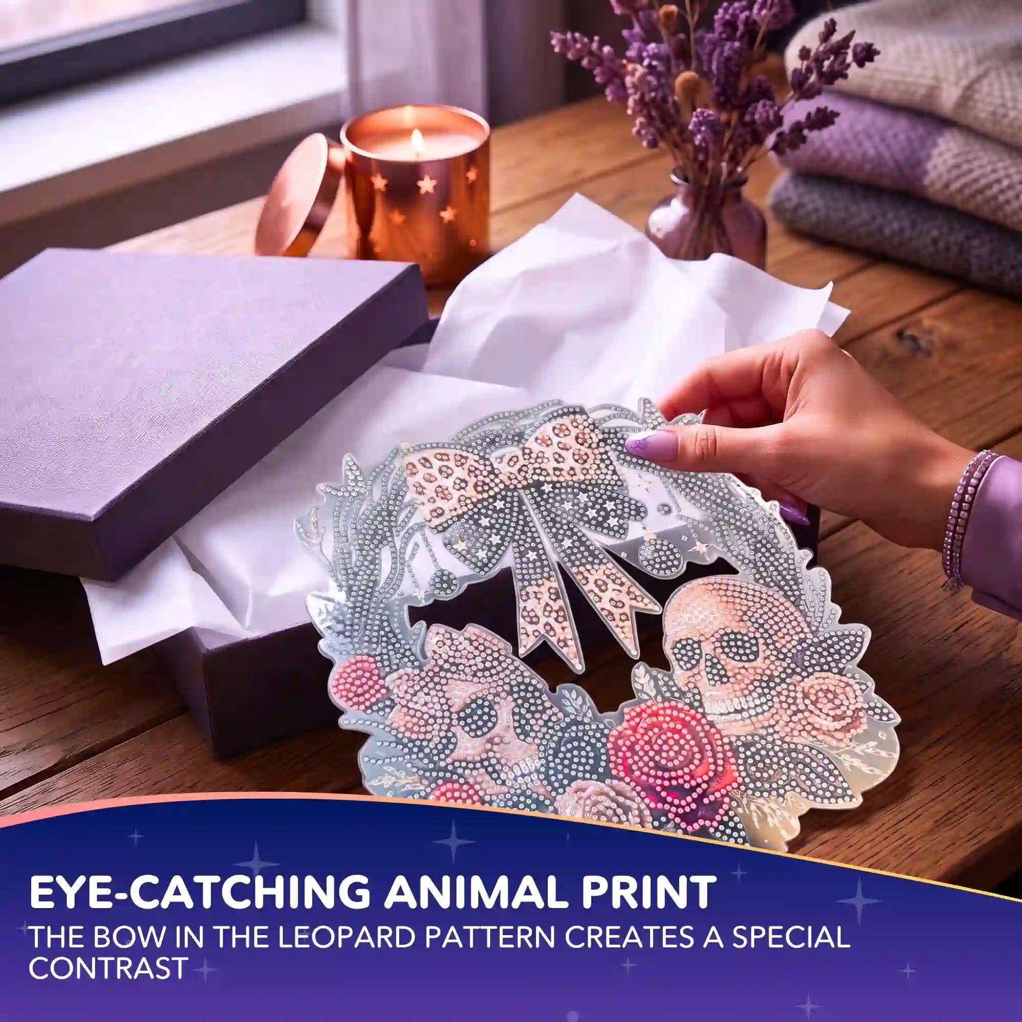 Diamond Painting – Skull Wreath Display Stand – Halloween