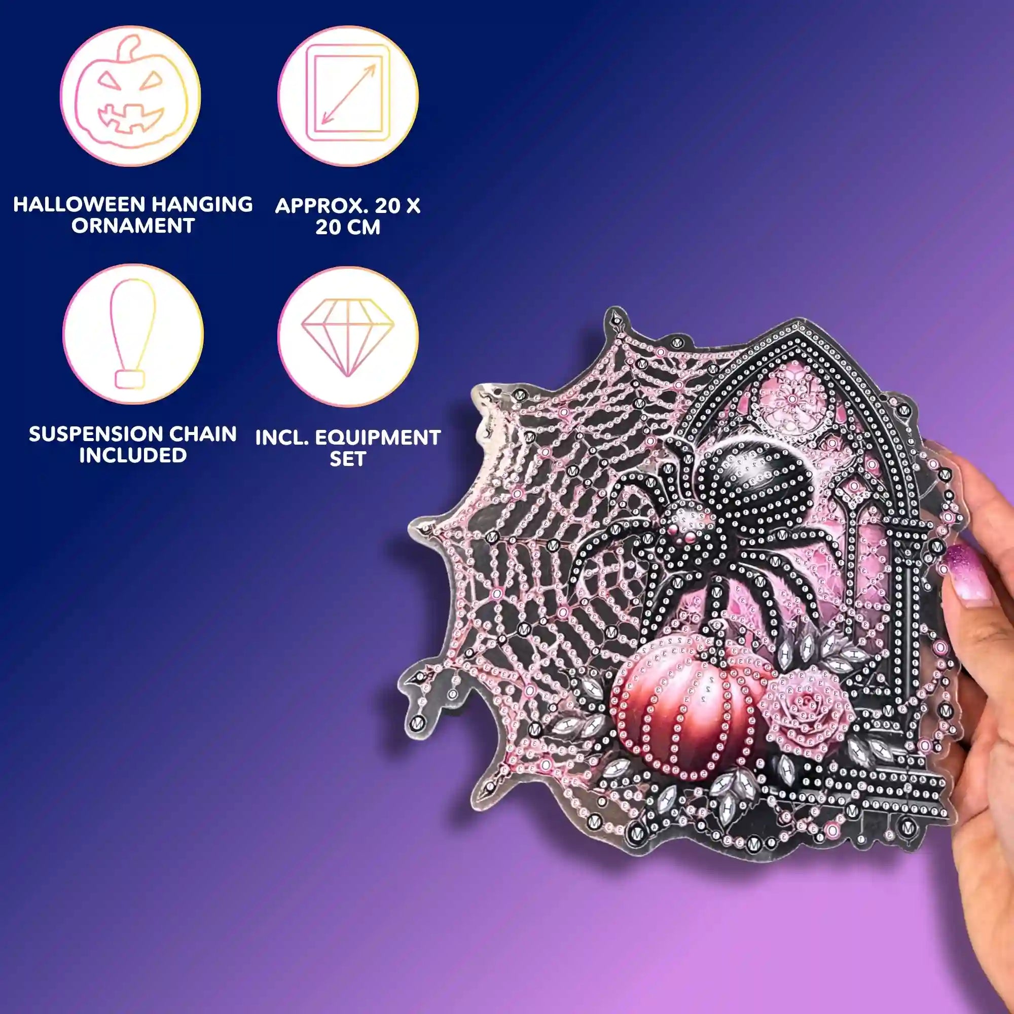 Diamond Painting Spider Hanger - Halloween