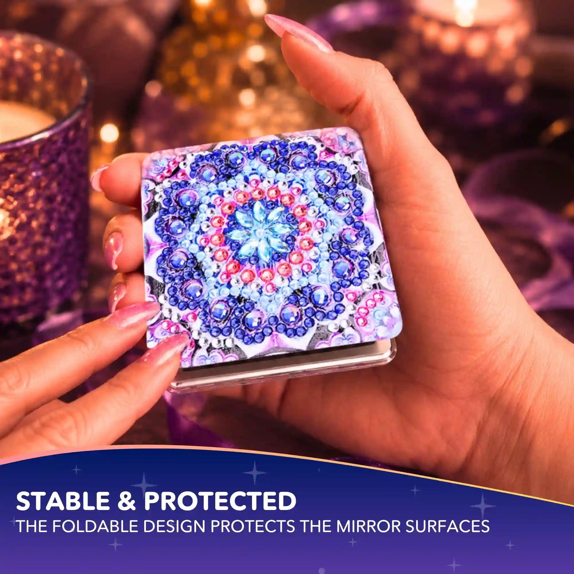 Diamond Painting – Pocket Mirror Mandala