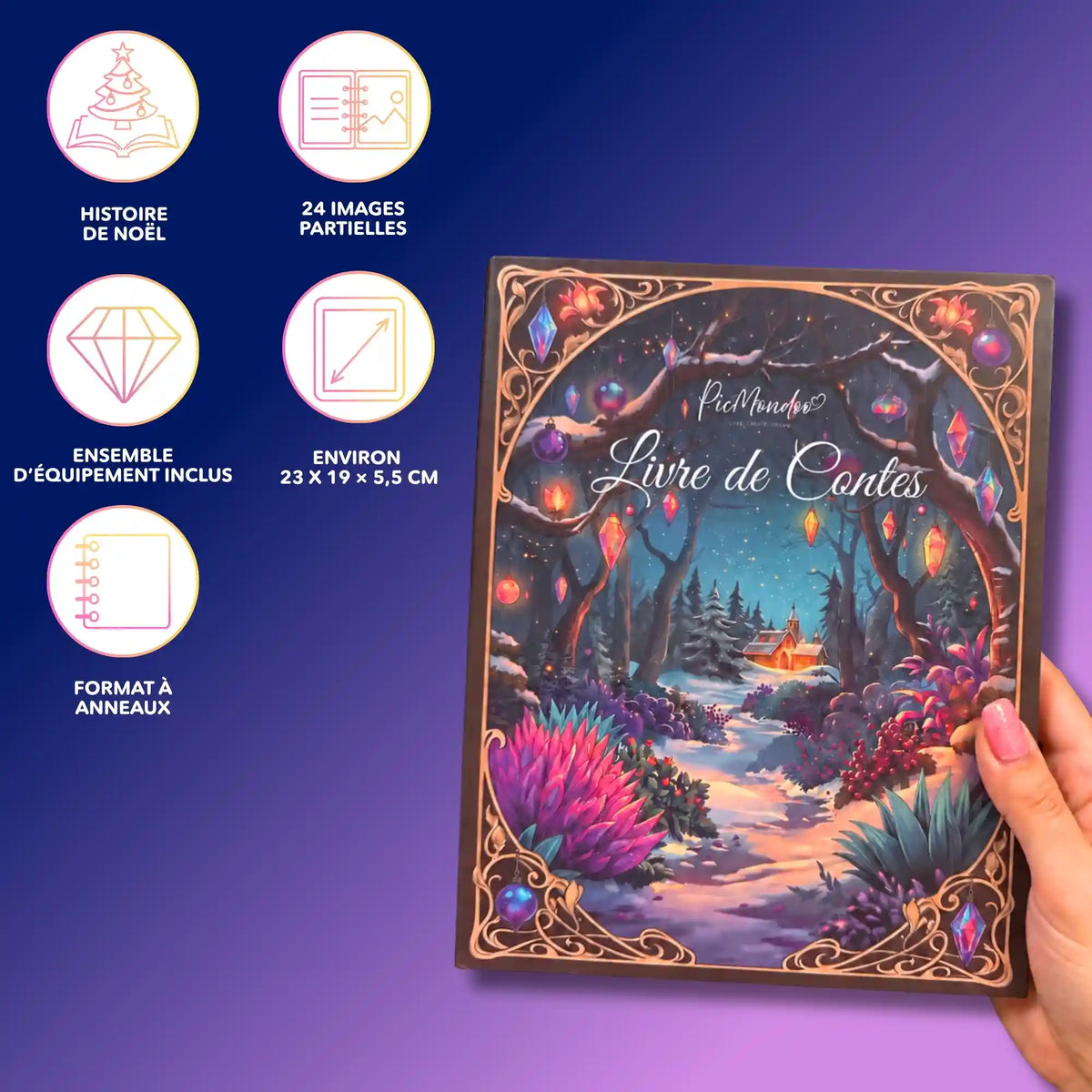 Livre de contes en diamond painting pour adultes