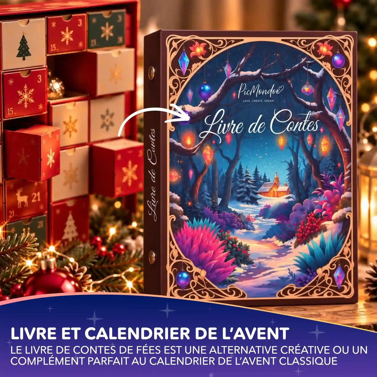 Livre de contes en diamond painting pour adultes