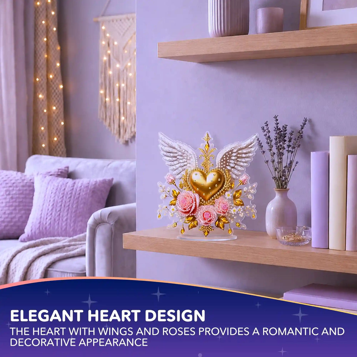 Diamond Painting – Stand Heart & Wings